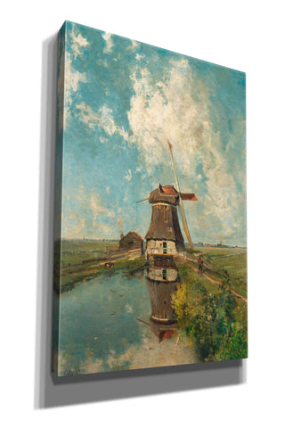 Image of 'A Windmill on a Polder Waterway  c. 1889' by Gabriel, Giclee Canvas Wall Art