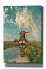 'A Windmill on a Polder Waterway  c. 1889' by Gabriel, Giclee Canvas Wall Art