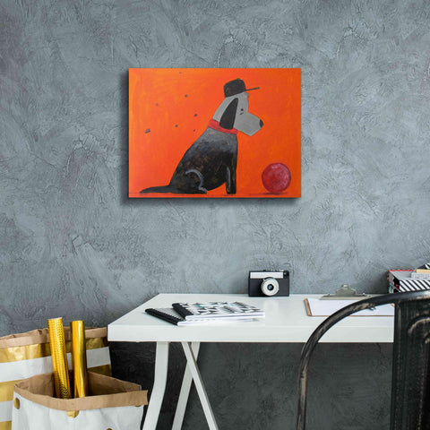 Image of 'Red Ball' by Robert Filiuta, Giclee Canvas Wall Art,16 x 12