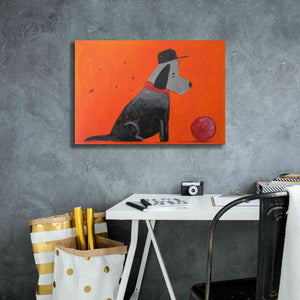 'Red Ball' by Robert Filiuta, Giclee Canvas Wall Art,26 x 18