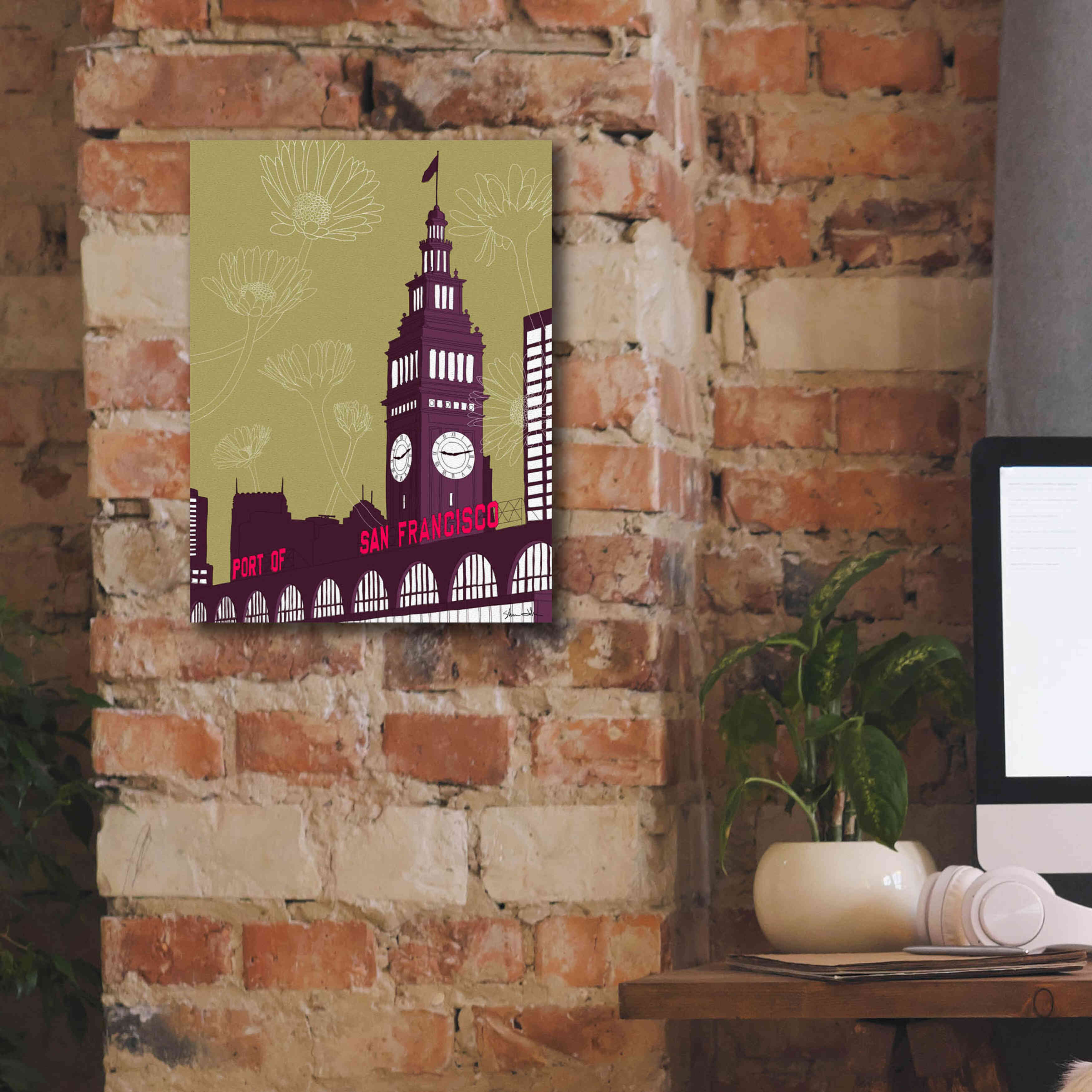 'Ferry Building - San Francisco' by Shane Donahue, Giclee Canvas Wall Art,12 x 16