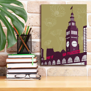 'Ferry Building - San Francisco' by Shane Donahue, Giclee Canvas Wall Art,12 x 16