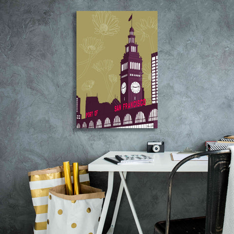 Image of 'Ferry Building - San Francisco' by Shane Donahue, Giclee Canvas Wall Art,18 x 26