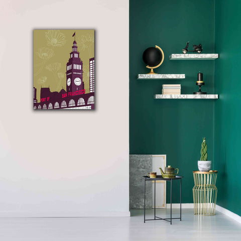 Image of 'Ferry Building - San Francisco' by Shane Donahue, Giclee Canvas Wall Art,26 x 34