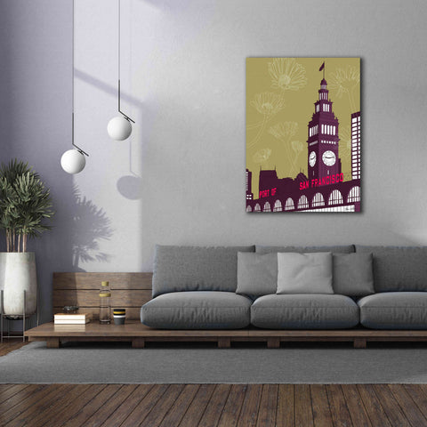 Image of 'Ferry Building - San Francisco' by Shane Donahue, Giclee Canvas Wall Art,40 x 54