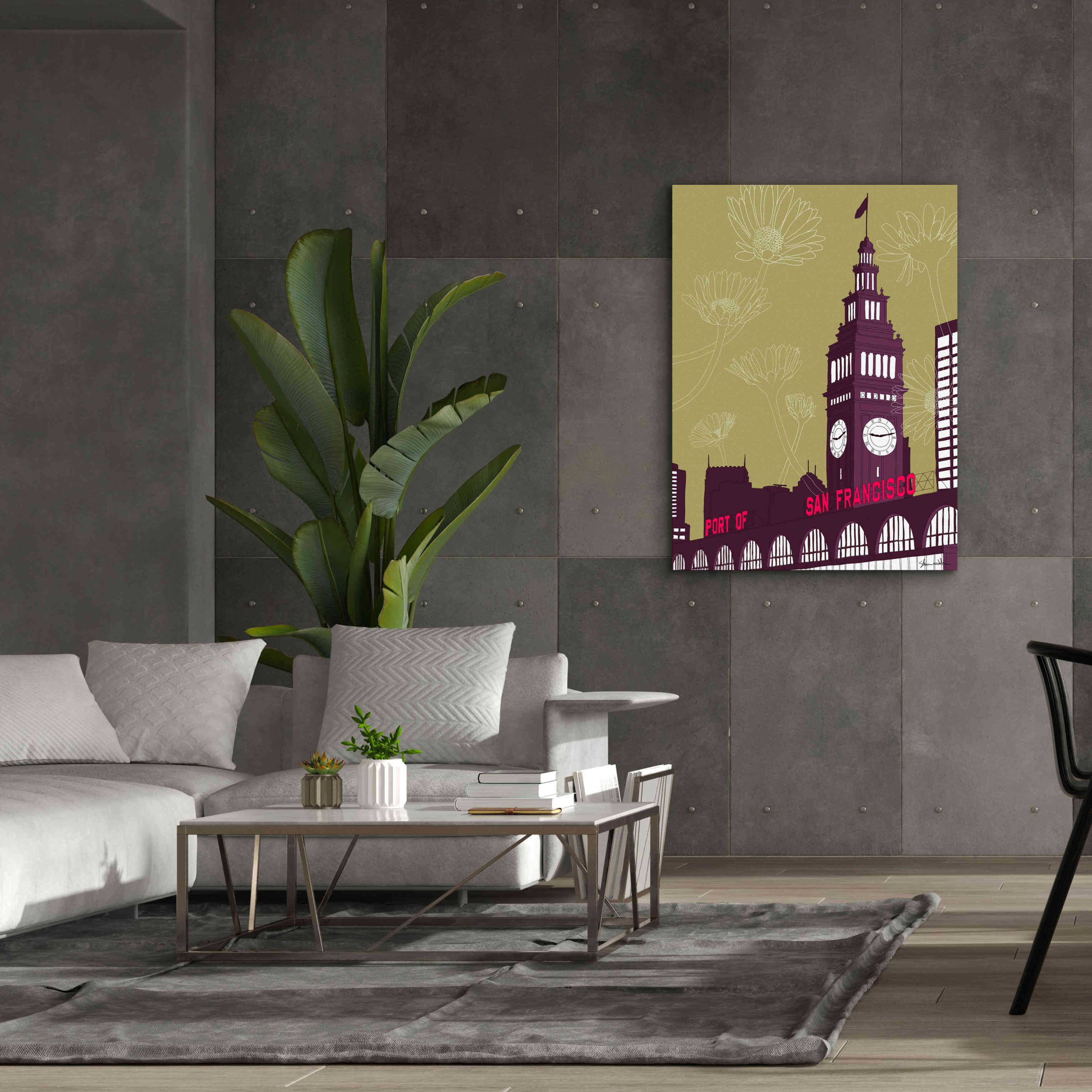 'Ferry Building - San Francisco' by Shane Donahue, Giclee Canvas Wall Art,40 x 54