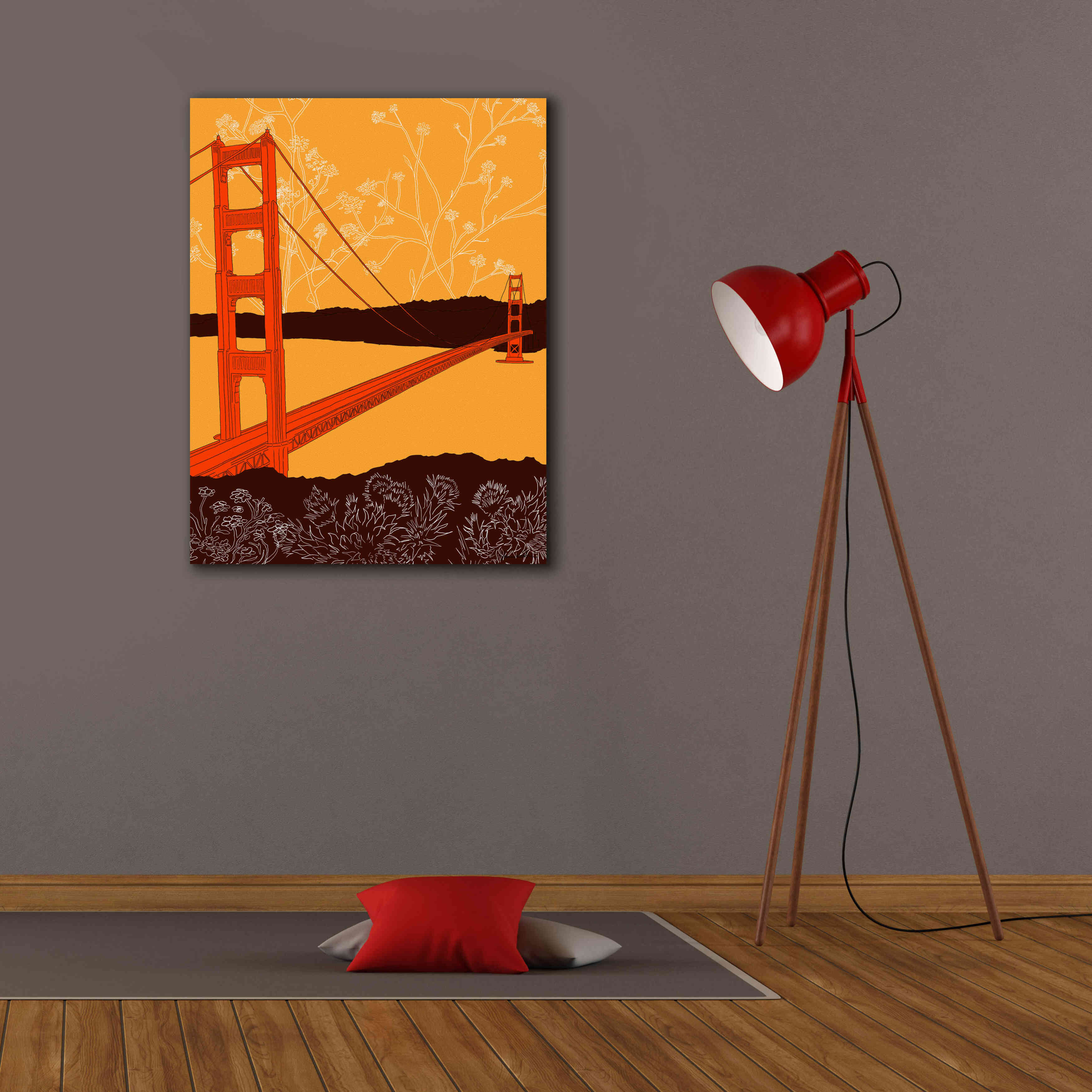 'Golden Gate Bridge - Headlands' by Shane Donahue, Giclee Canvas Wall Art,26 x 34
