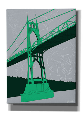 Image of 'St. Johns Bridge - Portland' by Shane Donahue, Giclee Canvas Wall Art