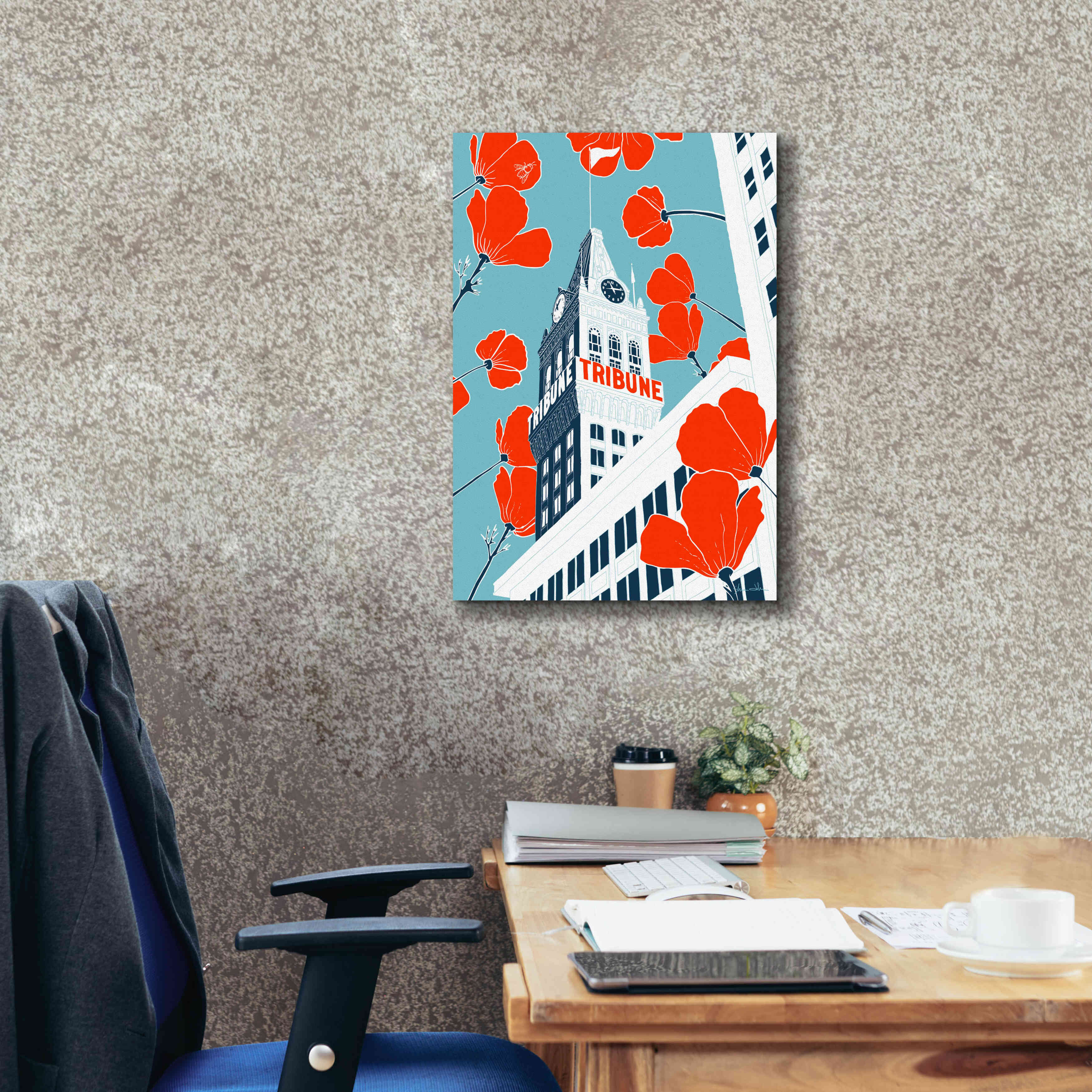 'Tribune Tower - Oakland' by Shane Donahue, Giclee Canvas Wall Art,18 x 26