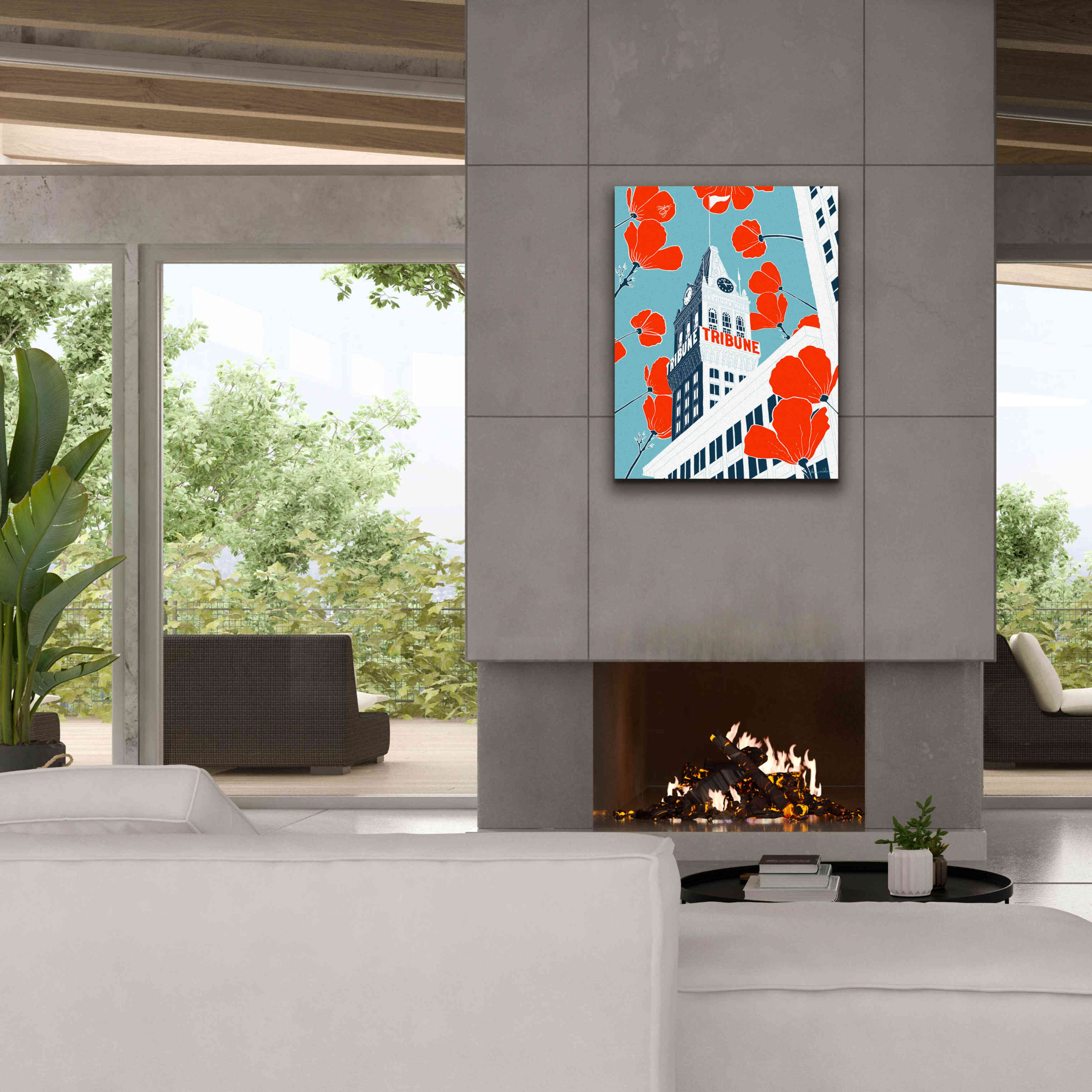 'Tribune Tower - Oakland' by Shane Donahue, Giclee Canvas Wall Art,26 x 34