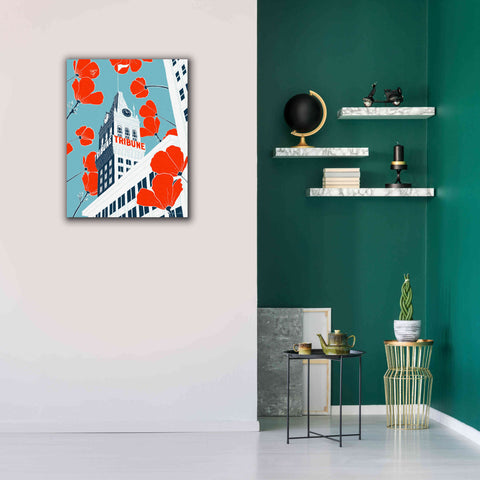 Image of 'Tribune Tower - Oakland' by Shane Donahue, Giclee Canvas Wall Art,26 x 34