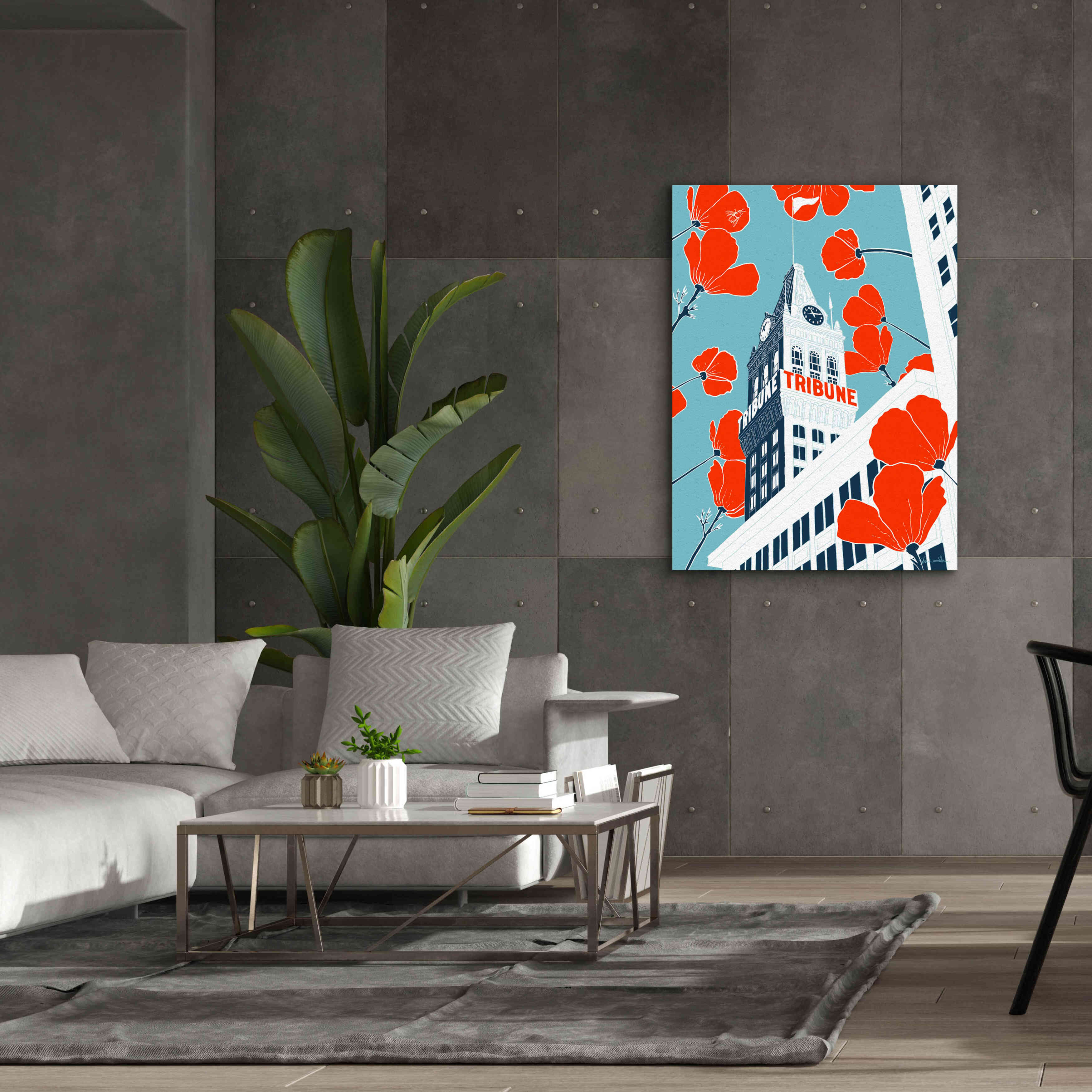'Tribune Tower - Oakland' by Shane Donahue, Giclee Canvas Wall Art,40 x 54