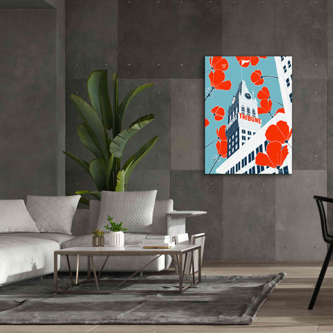 Image of 'Tribune Tower - Oakland' by Shane Donahue, Giclee Canvas Wall Art,40 x 54