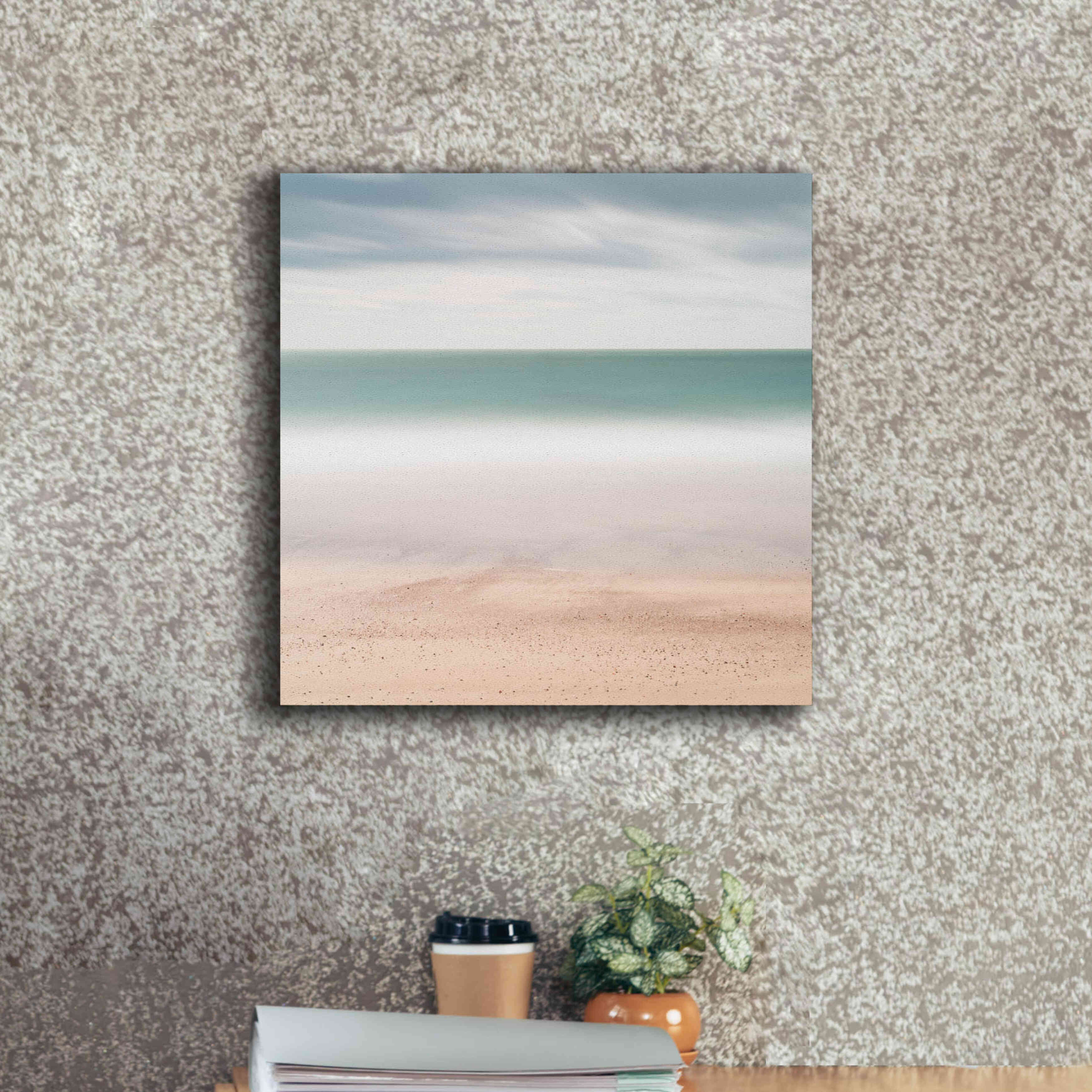 'Beach Sea Sky' by Wilco Dragt, Giclee Canvas Wall Art,18 x 18