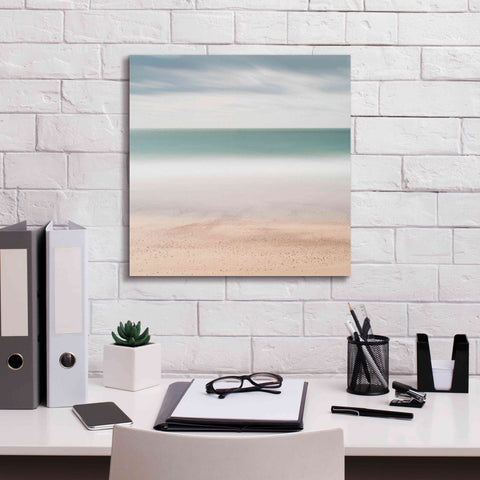 Image of 'Beach Sea Sky' by Wilco Dragt, Giclee Canvas Wall Art,18 x 18