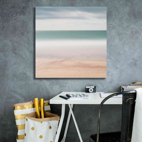 Image of 'Beach Sea Sky' by Wilco Dragt, Giclee Canvas Wall Art,26 x 26