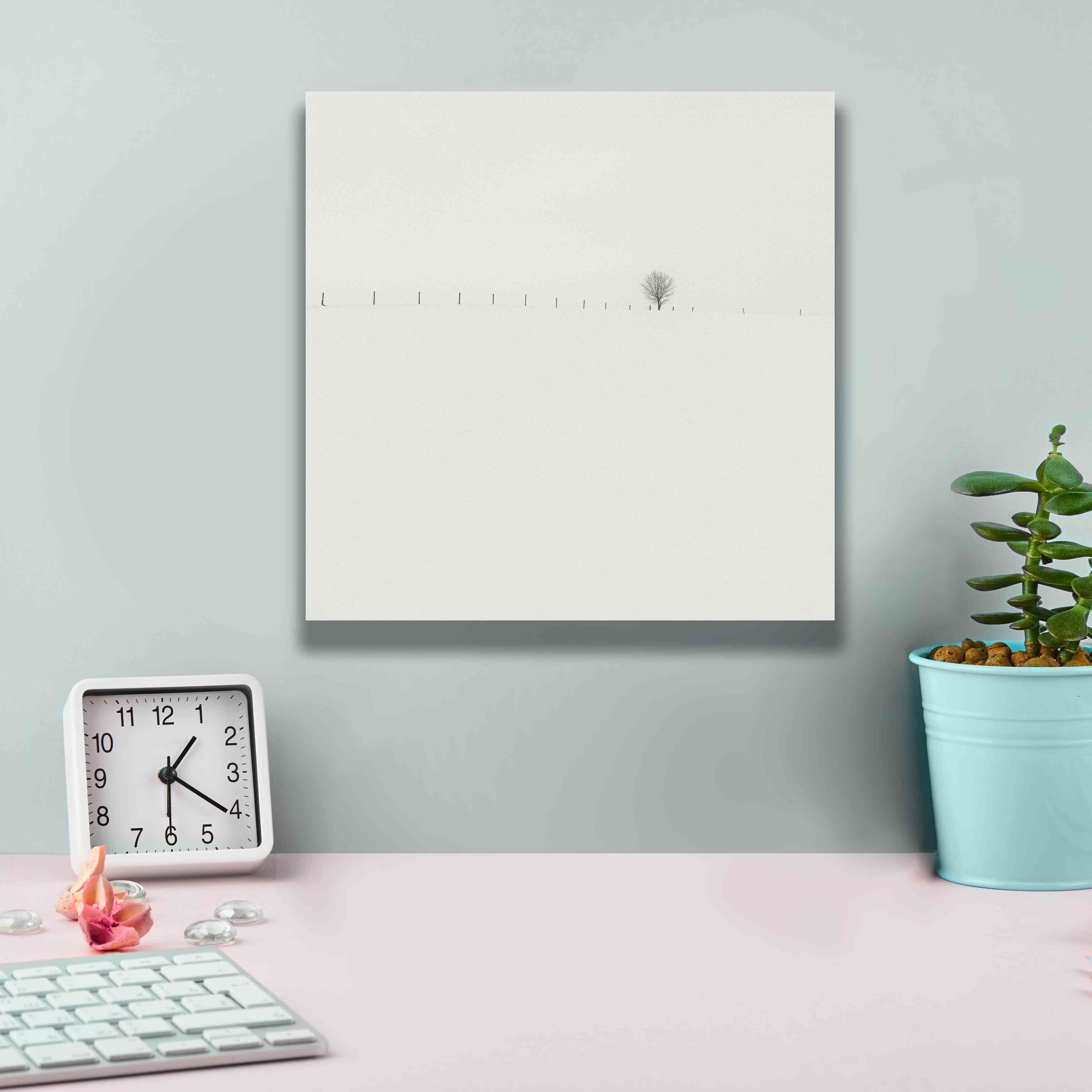 'Frozen Landscape' by Wilco Dragt, Giclee Canvas Wall Art,12 x 12