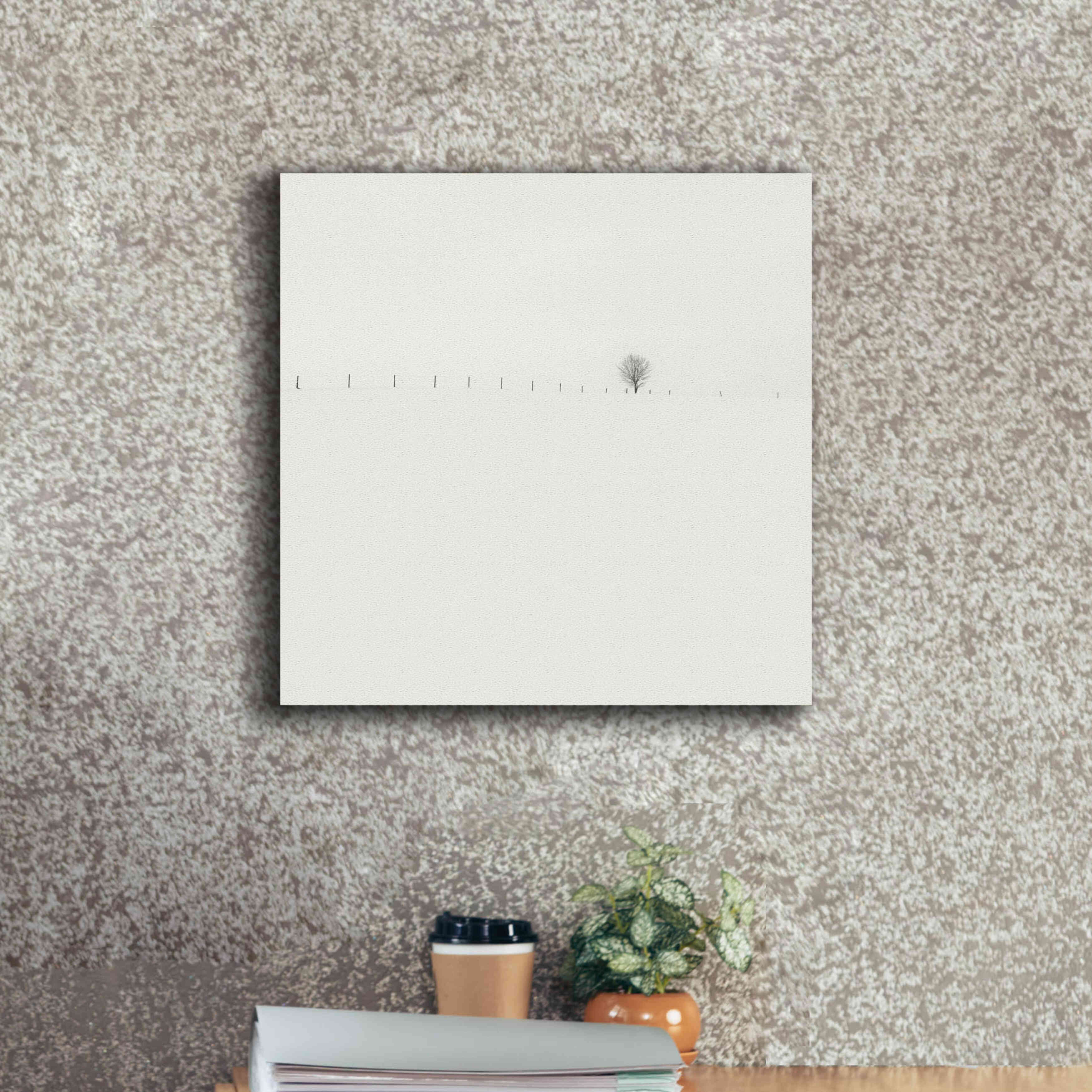 'Frozen Landscape' by Wilco Dragt, Giclee Canvas Wall Art,18 x 18