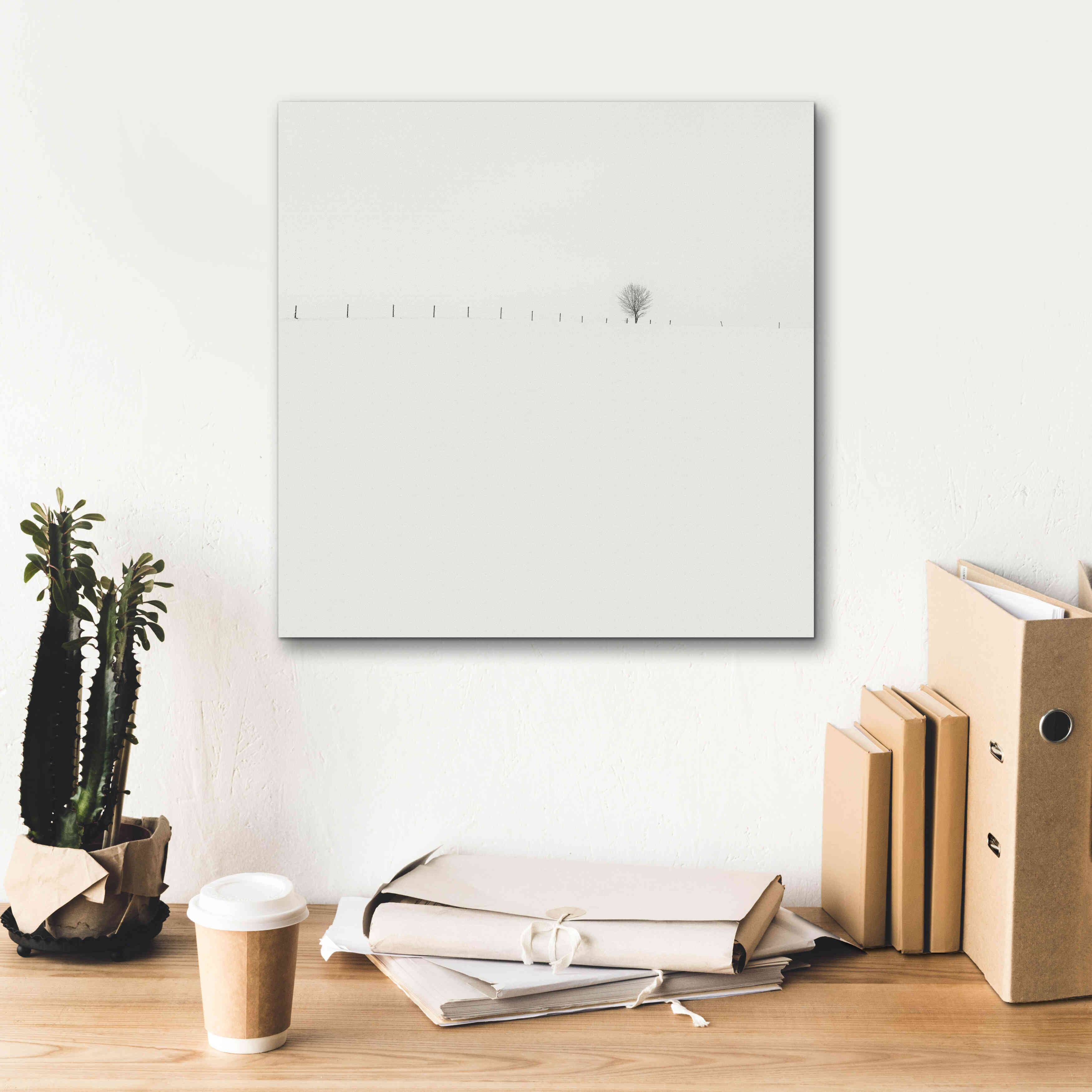 'Frozen Landscape' by Wilco Dragt, Giclee Canvas Wall Art,18 x 18