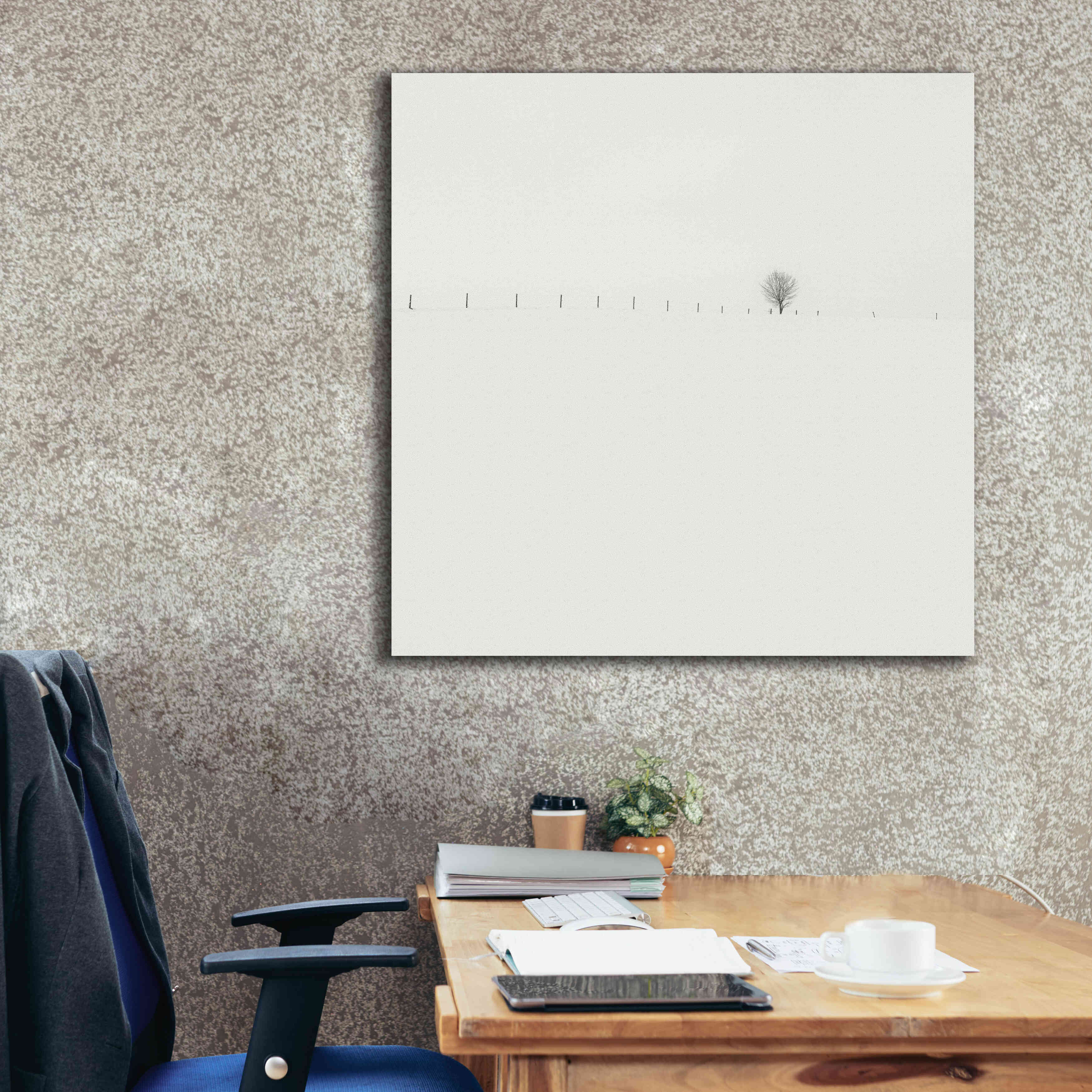 'Frozen Landscape' by Wilco Dragt, Giclee Canvas Wall Art,37 x 37