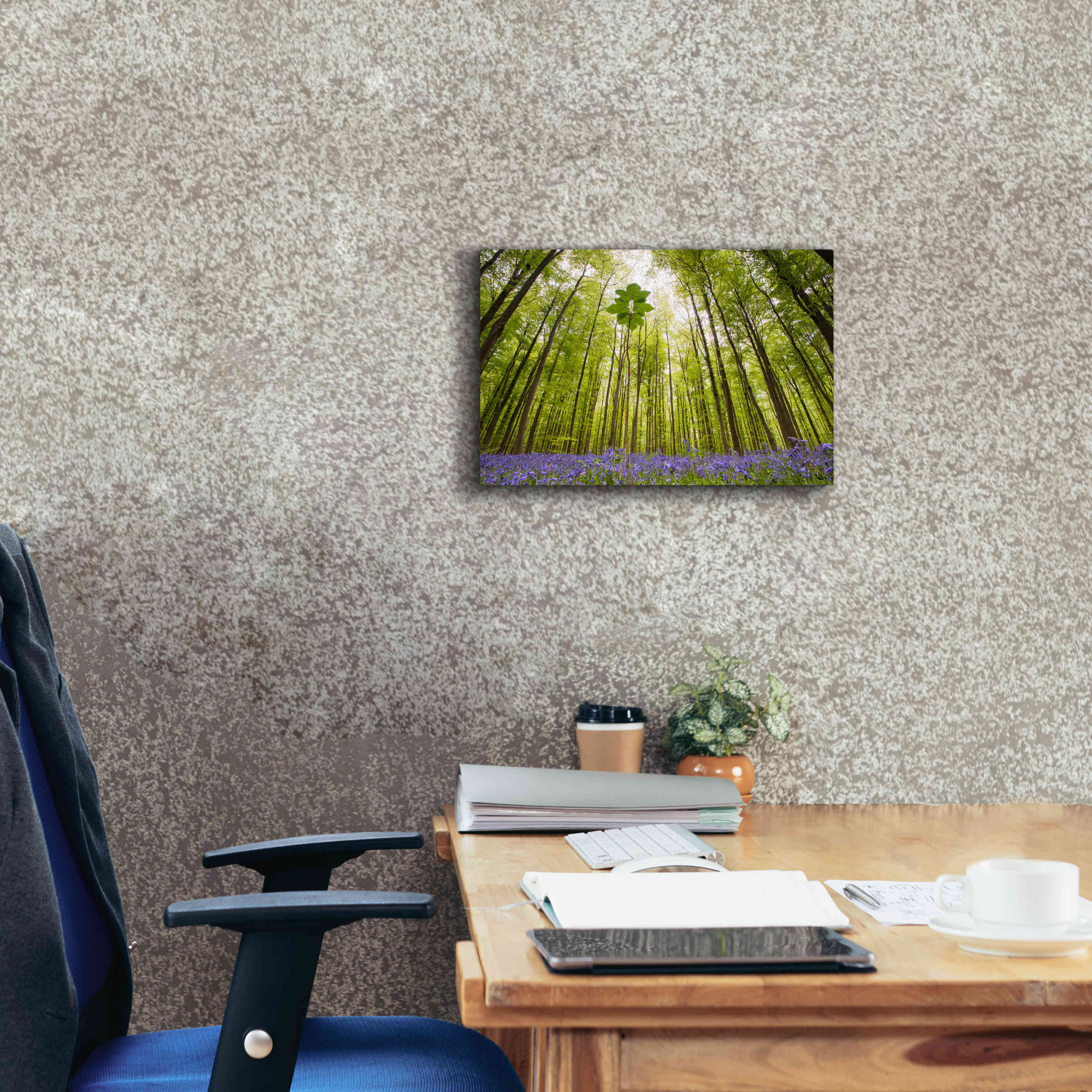 'Hallerbos' by Wilco Dragt, Giclee Canvas Wall Art,18 x 12