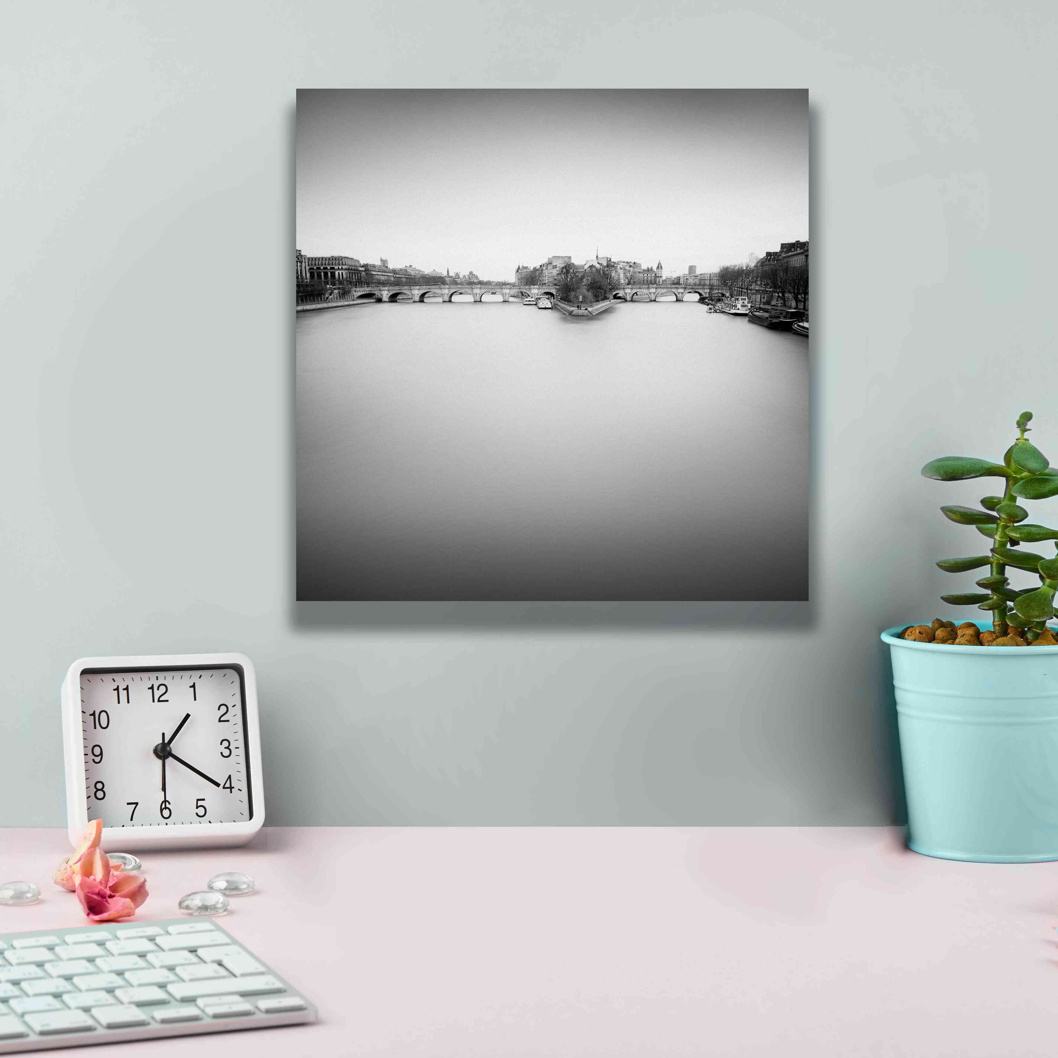 'Ile de la Cite' by Wilco Dragt, Giclee Canvas Wall Art,12 x 12