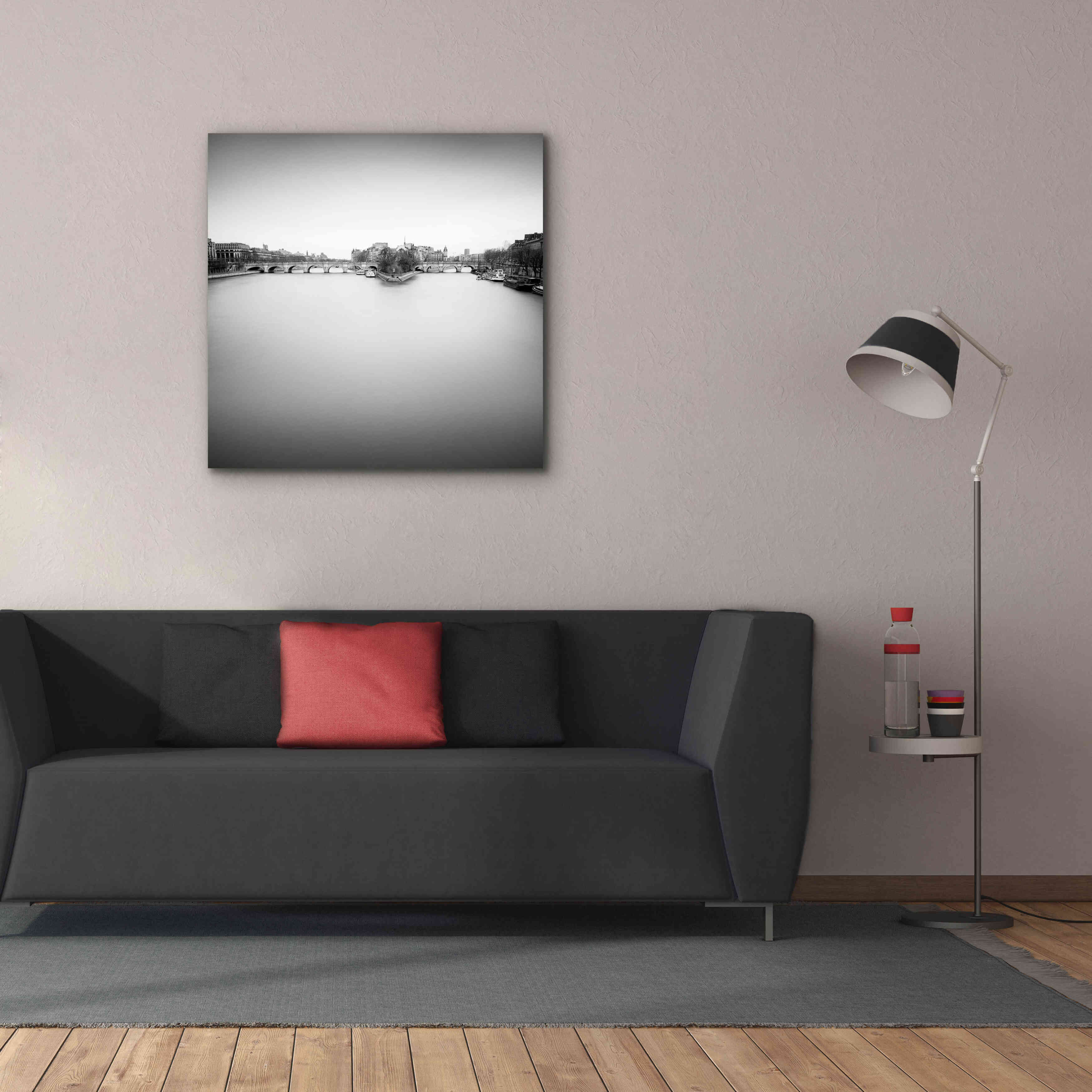 'Ile de la Cite' by Wilco Dragt, Giclee Canvas Wall Art,37 x 37