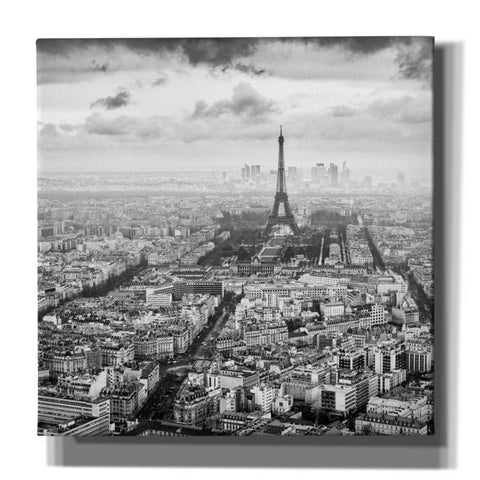 Image of 'La Tour Eiffel et La Defense' by Wilco Dragt, Giclee Canvas Wall Art