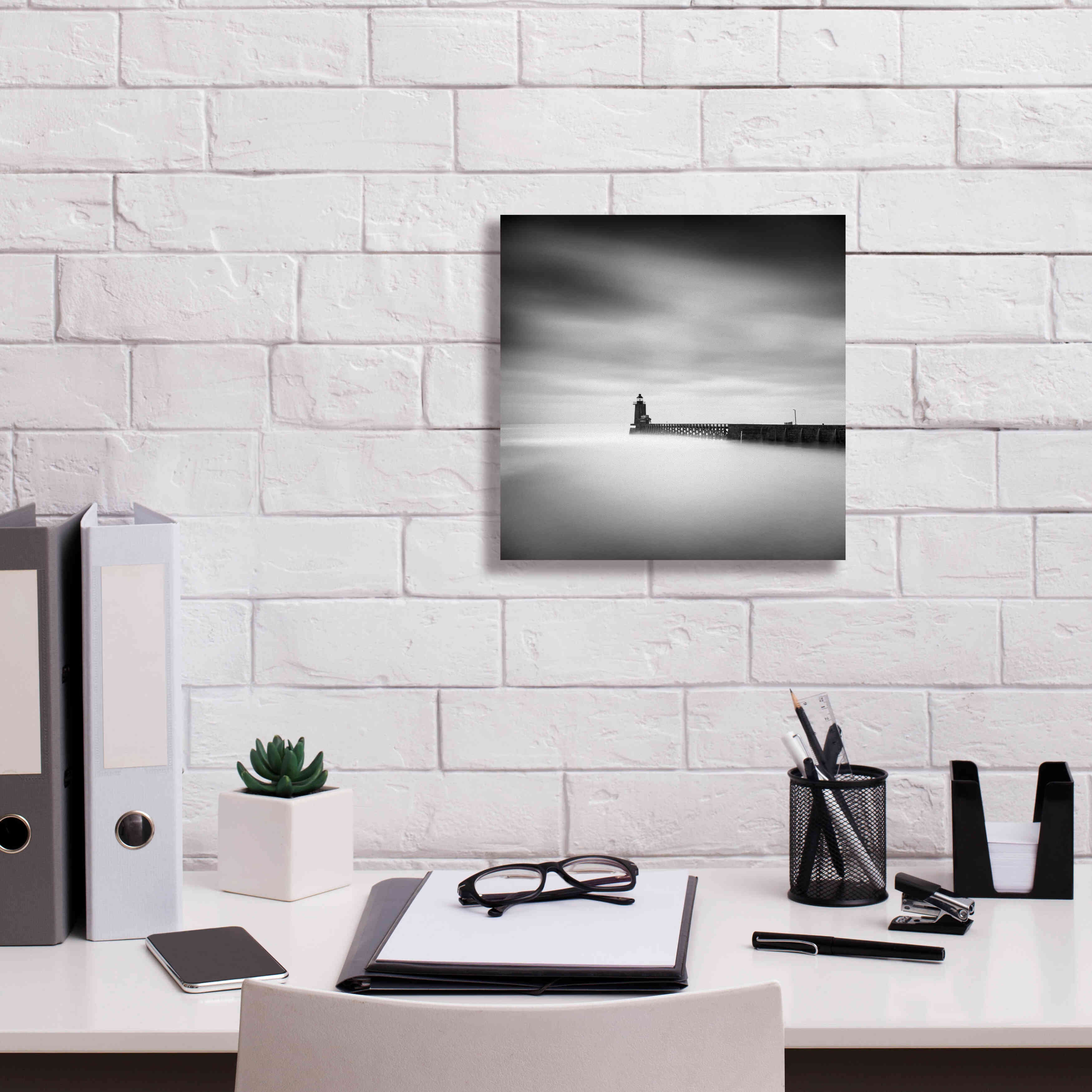 'Le Phare' by Wilco Dragt, Giclee Canvas Wall Art,12 x 12