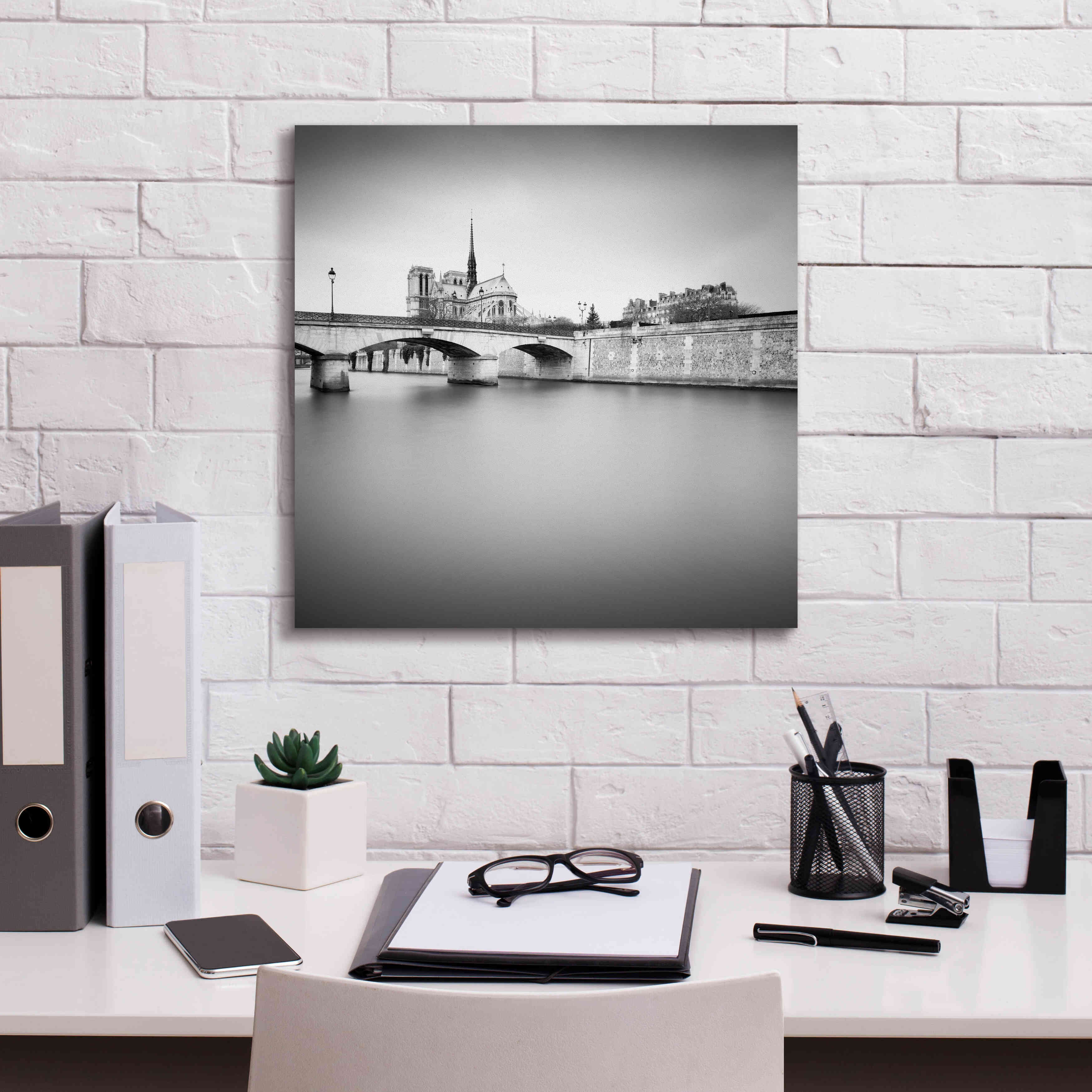 'Notre Dame I' by Wilco Dragt, Giclee Canvas Wall Art,18 x 18