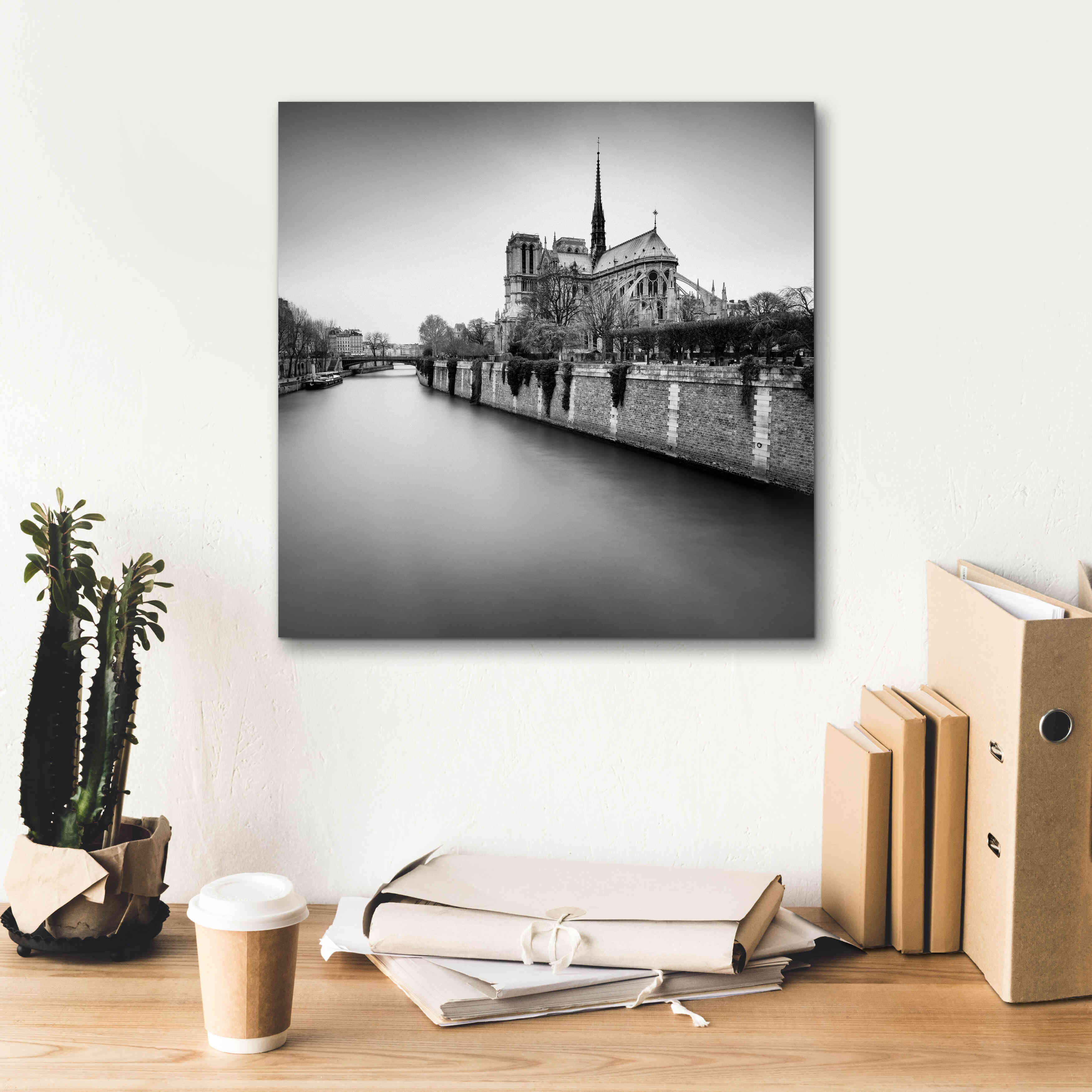 'Notre Dame II' by Wilco Dragt, Giclee Canvas Wall Art,18 x 18