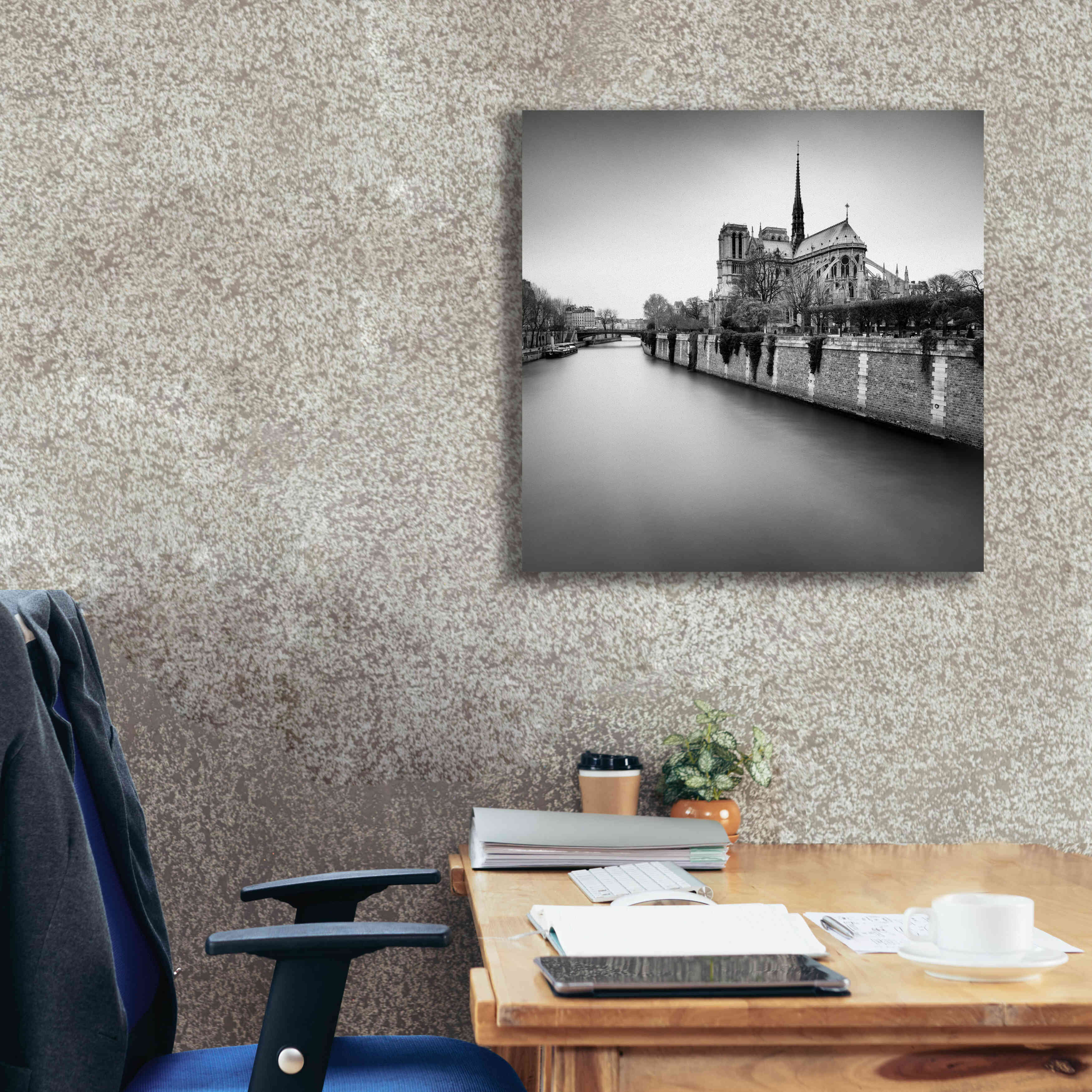 'Notre Dame II' by Wilco Dragt, Giclee Canvas Wall Art,26 x 26