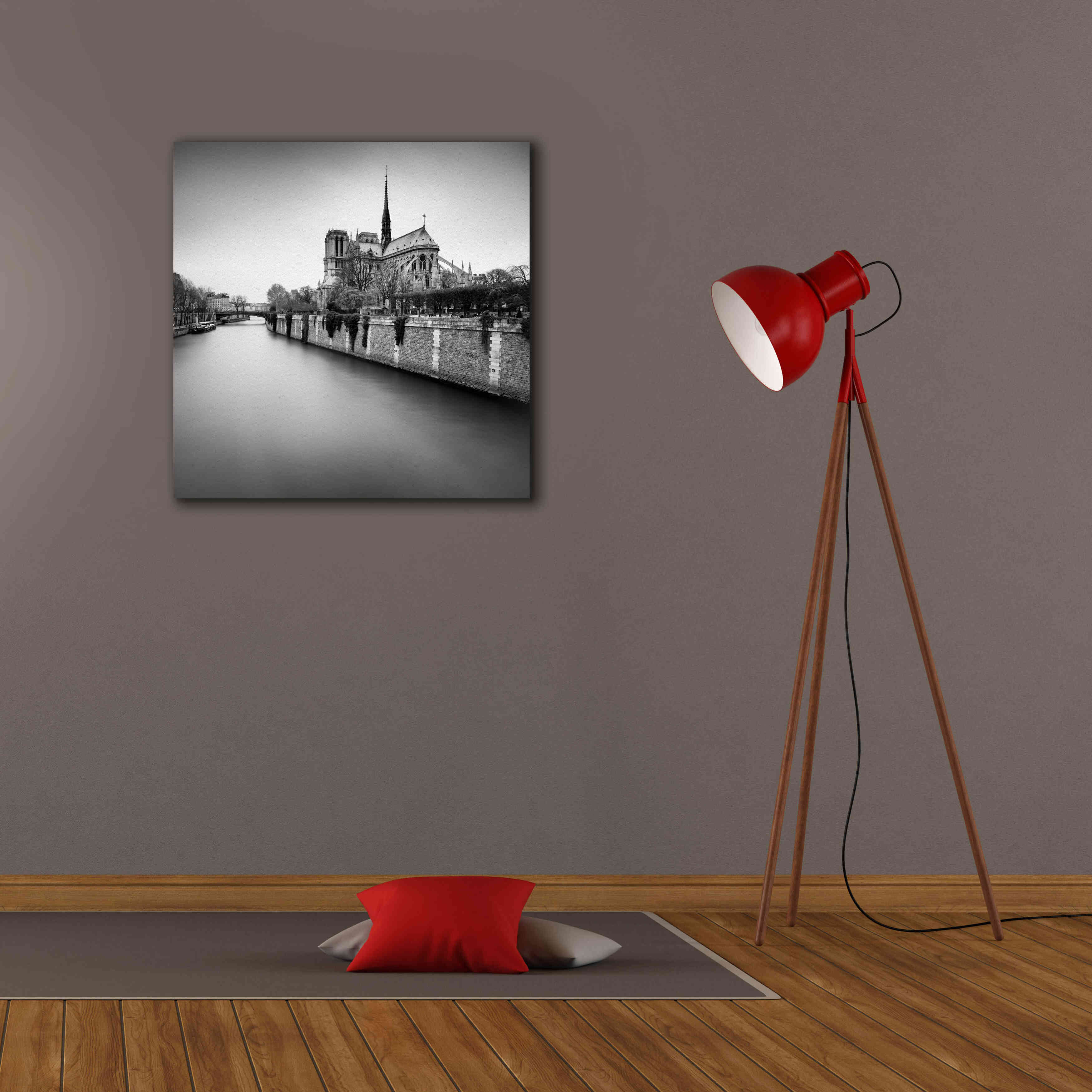 'Notre Dame II' by Wilco Dragt, Giclee Canvas Wall Art,26 x 26