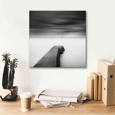 Image of 'The Jetty-Study #1' by Wilco Dragt, Giclee Canvas Wall Art,18 x 18