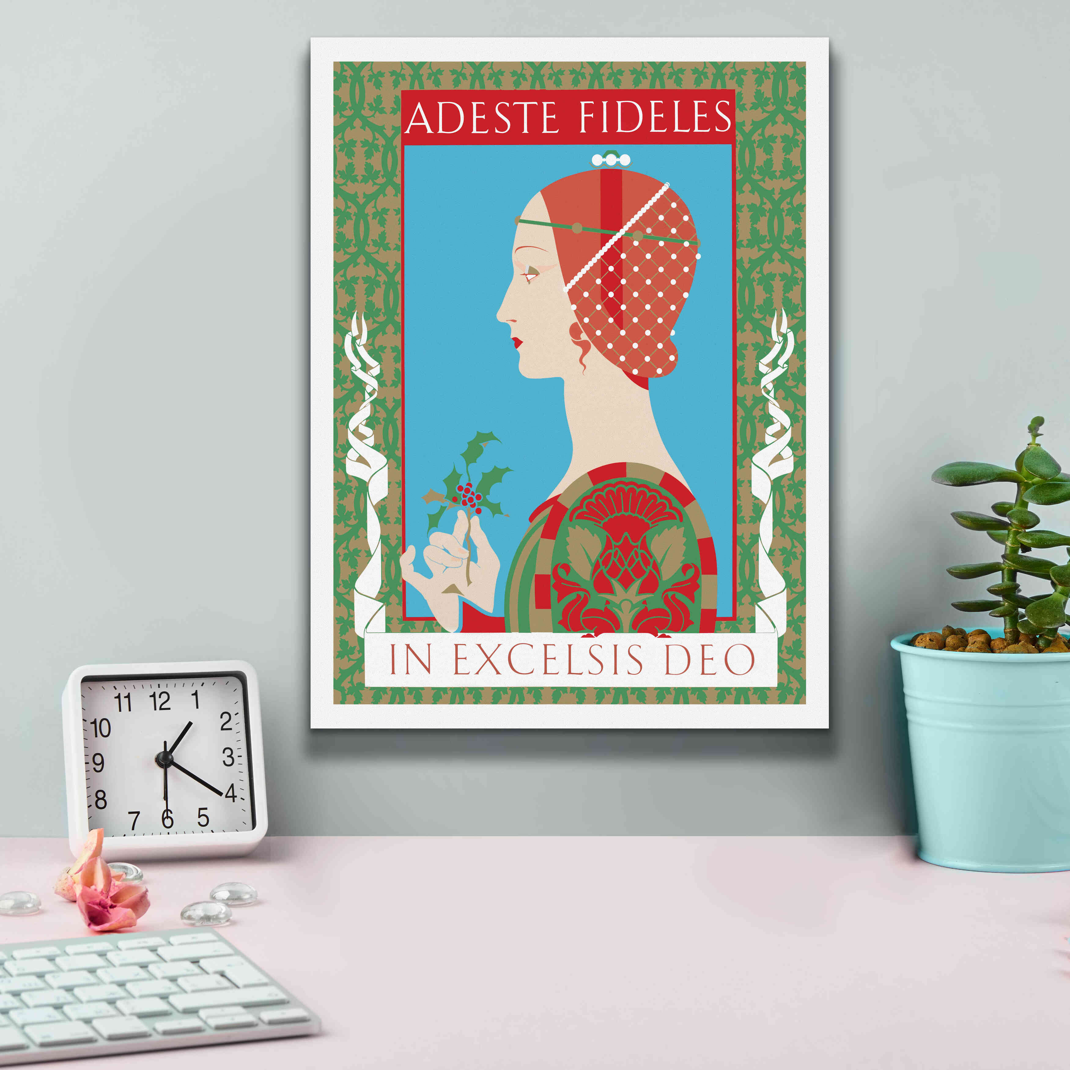 'Adeste Fidelis' by David Chestnutt, Giclee Canvas Wall Art,12 x 16