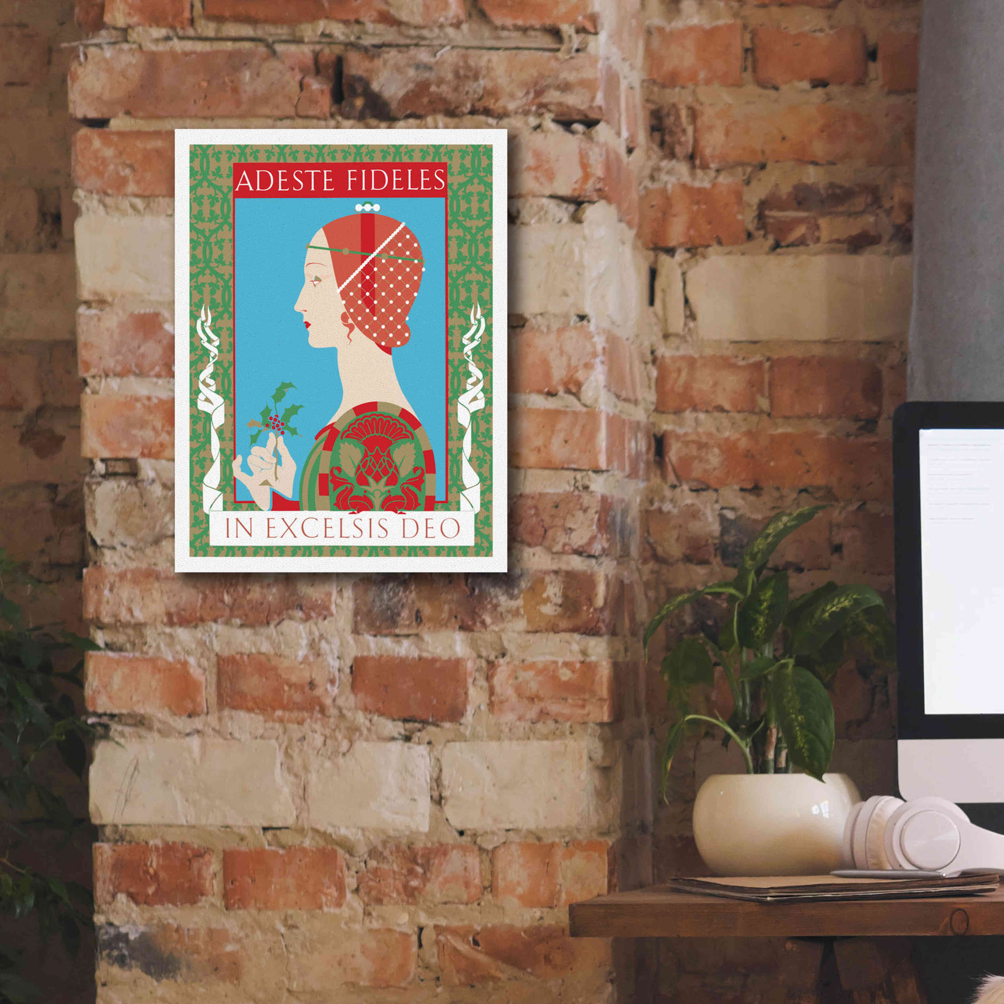 'Adeste Fidelis' by David Chestnutt, Giclee Canvas Wall Art,12 x 16