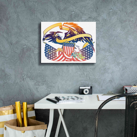 Image of 'American Eagle' by David Chestnutt, Giclee Canvas Wall Art,16 x 12