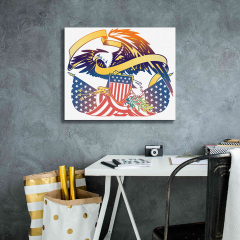 Image of 'American Eagle' by David Chestnutt, Giclee Canvas Wall Art,24 x 20