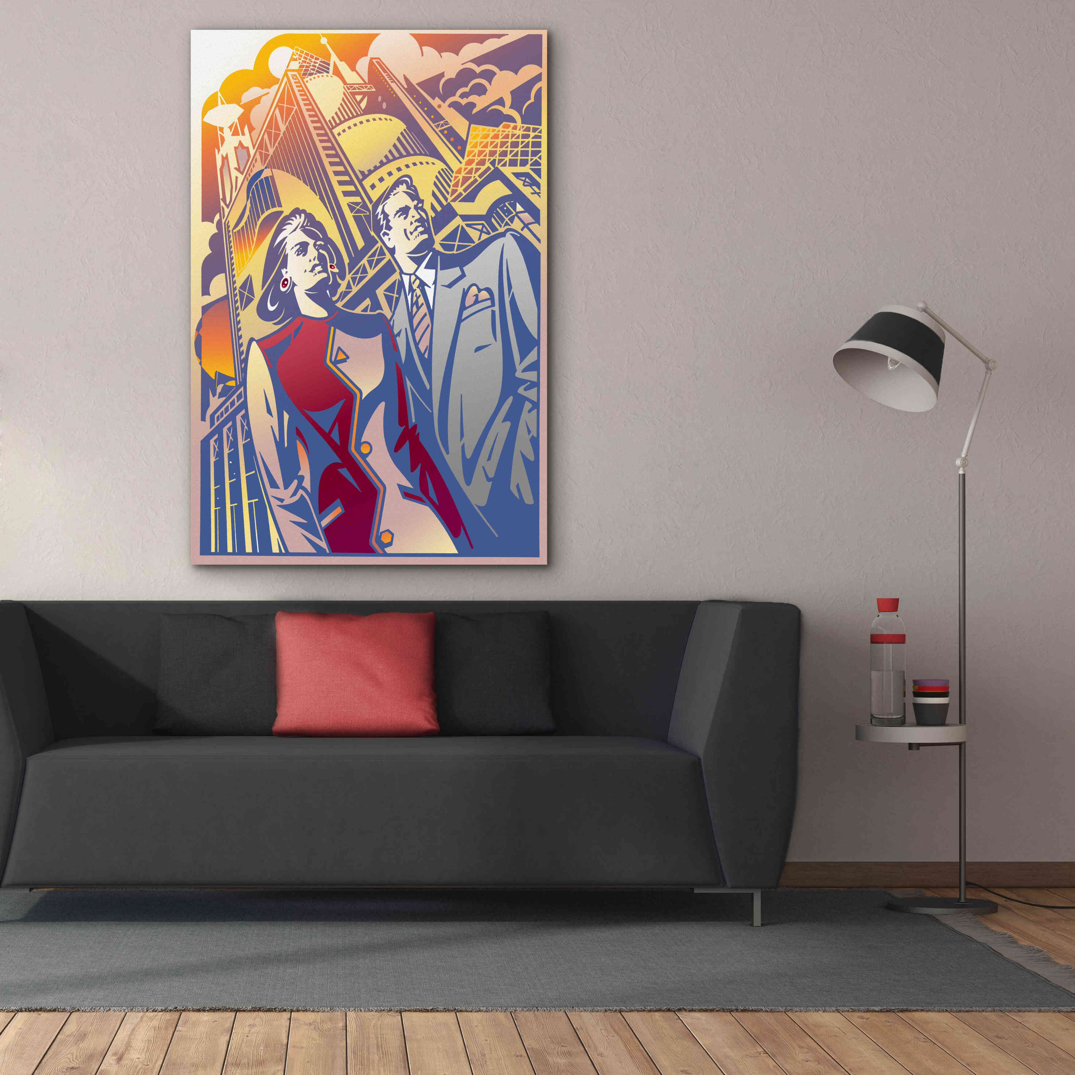 'Architectural Business Couple' by David Chestnutt, Giclee Canvas Wall Art,40 x 60