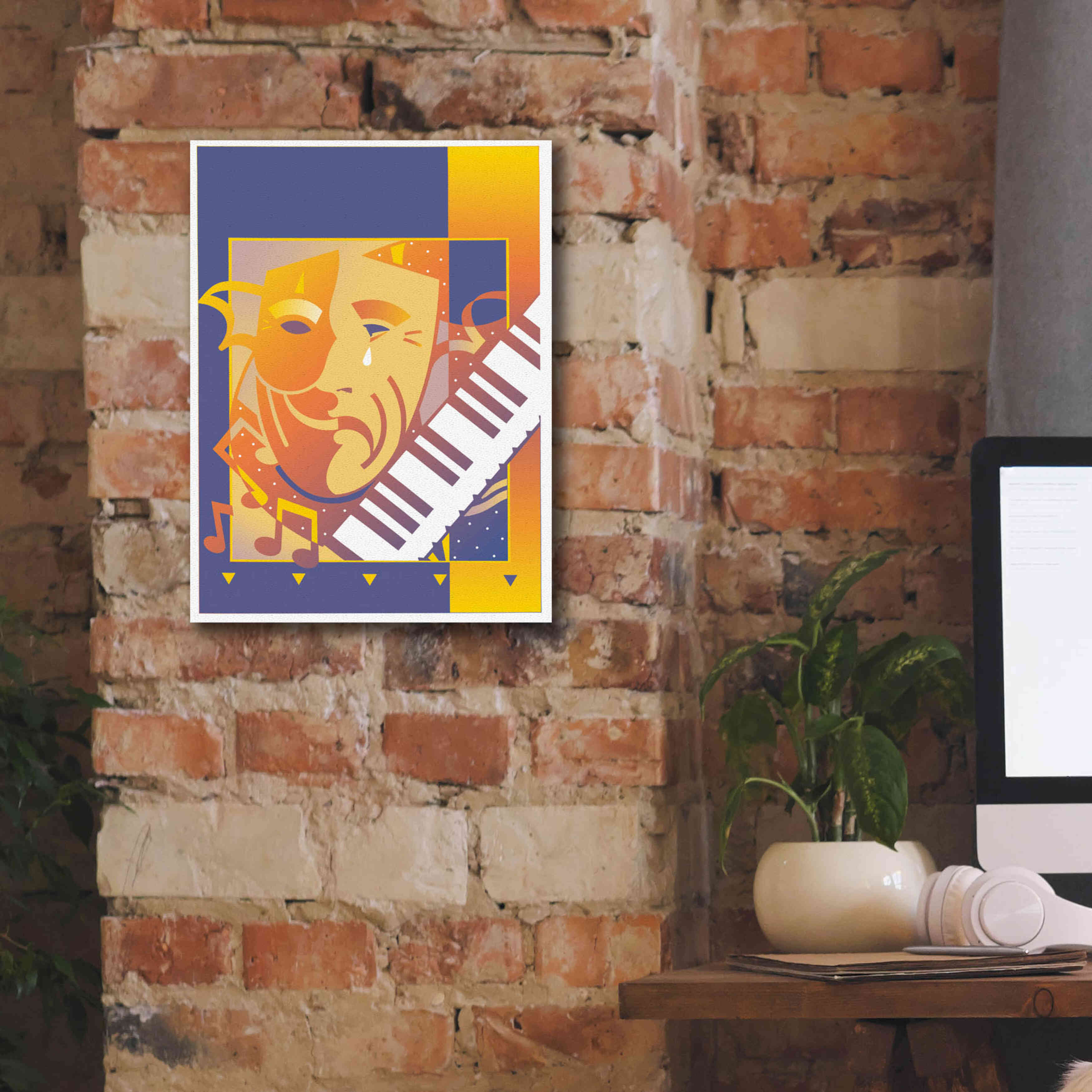 'Arts And Music' by David Chestnutt, Giclee Canvas Wall Art,12 x 16