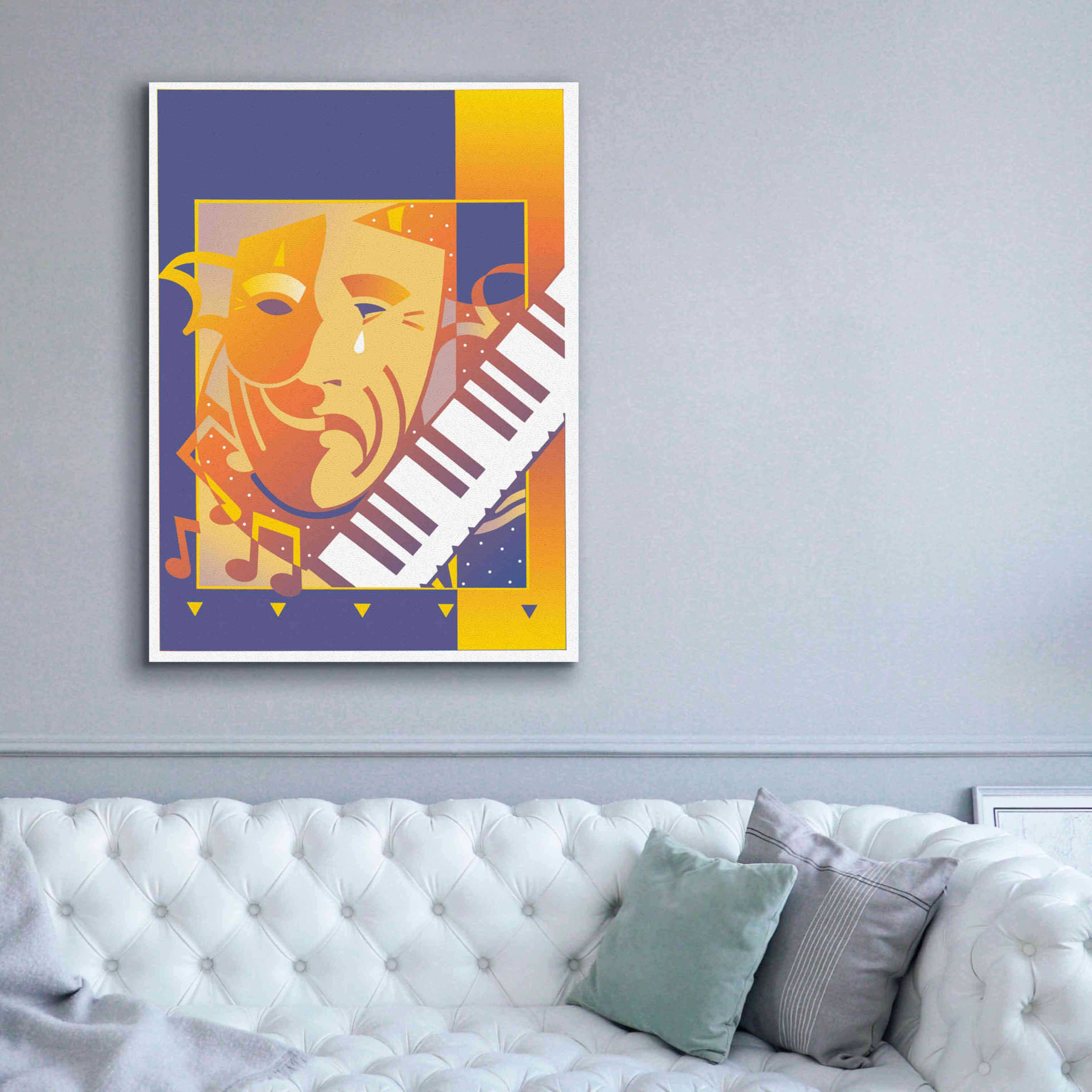 'Arts And Music' by David Chestnutt, Giclee Canvas Wall Art,40 x 54