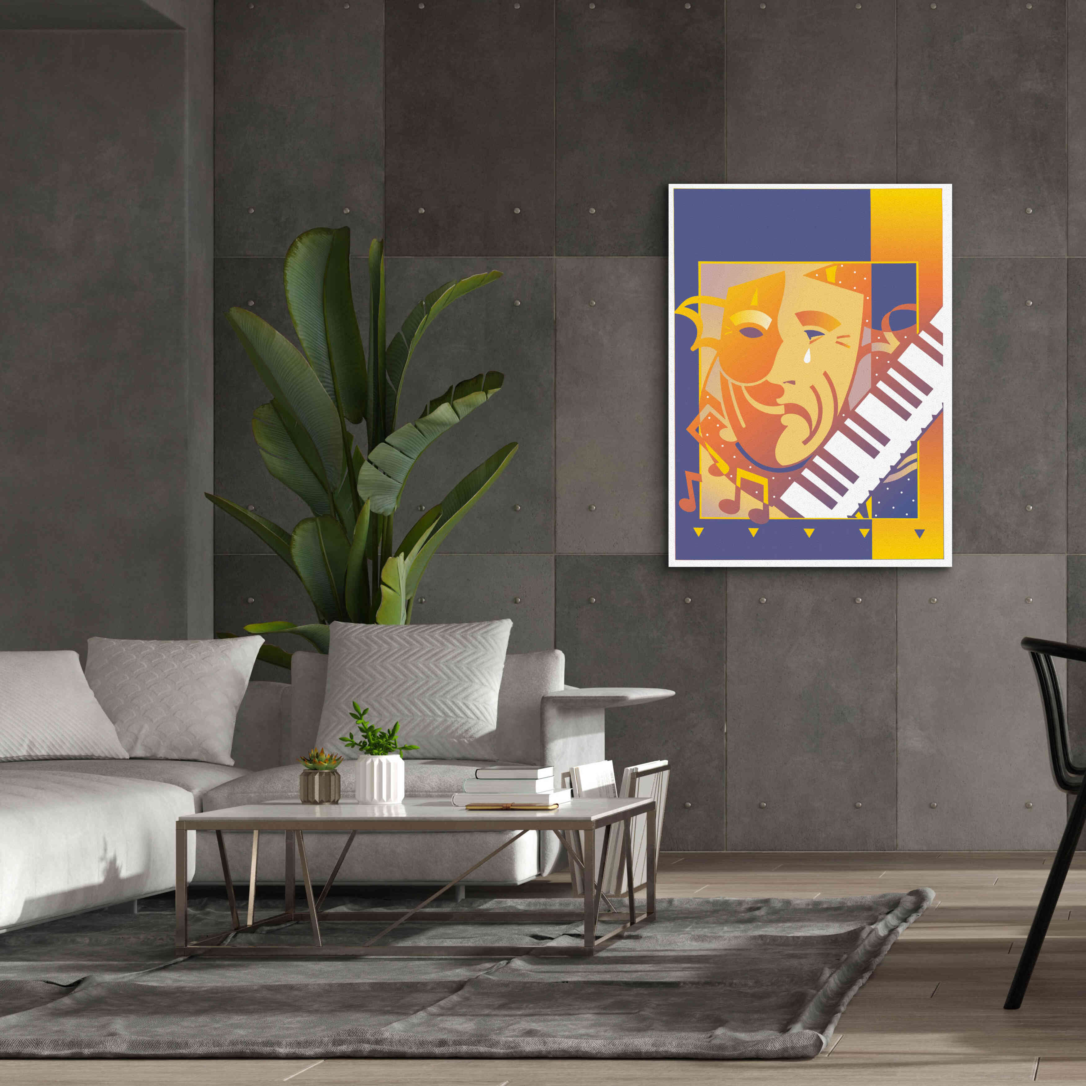 'Arts And Music' by David Chestnutt, Giclee Canvas Wall Art,40 x 54