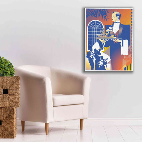 Image of 'Band And Waiter' by David Chestnutt, Giclee Canvas Wall Art,26 x 34