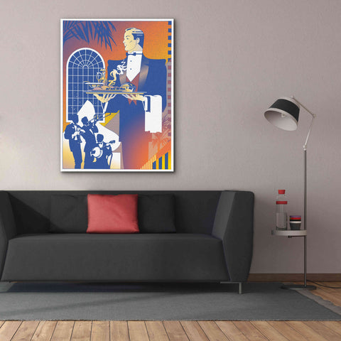 Image of 'Band And Waiter' by David Chestnutt, Giclee Canvas Wall Art,40 x 54