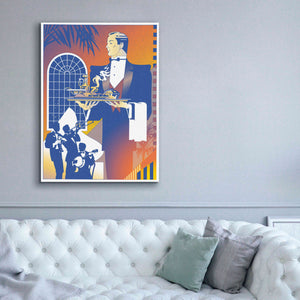 'Band And Waiter' by David Chestnutt, Giclee Canvas Wall Art,40 x 54