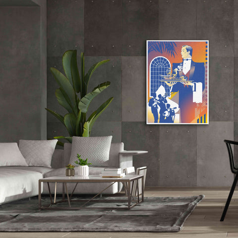 Image of 'Band And Waiter' by David Chestnutt, Giclee Canvas Wall Art,40 x 54