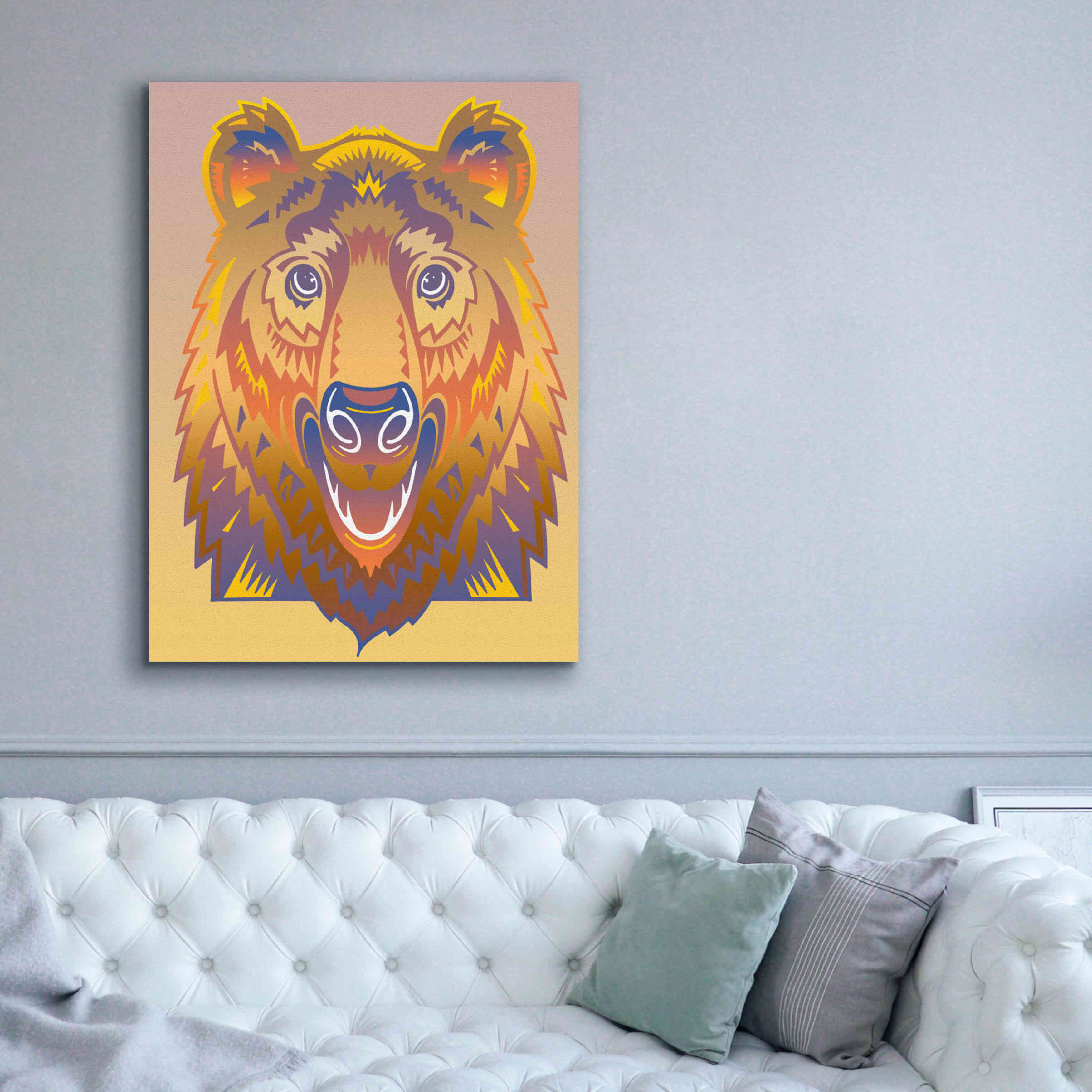 'Bear' by David Chestnutt, Giclee Canvas Wall Art,40 x 54