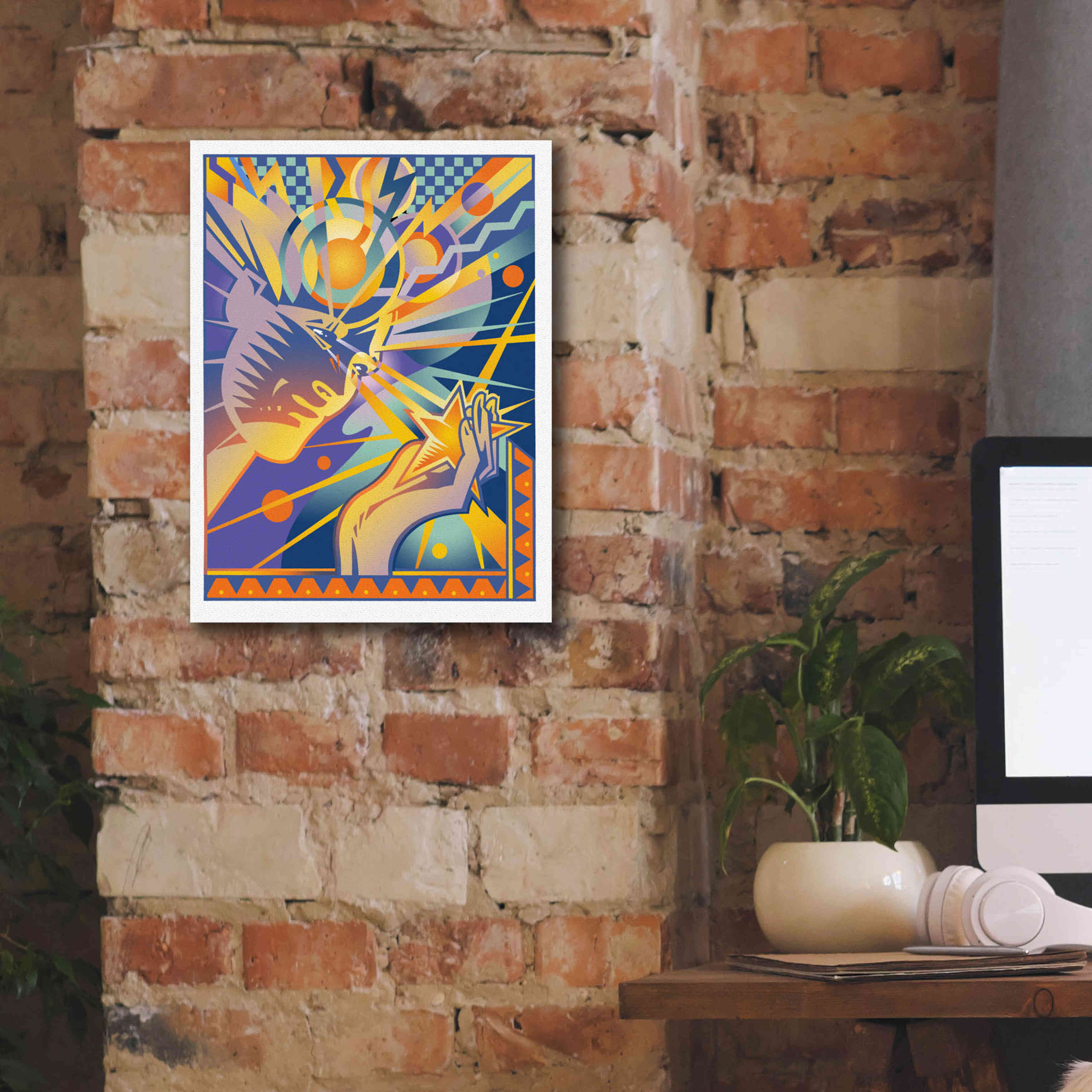 'Brainstorm' by David Chestnutt, Giclee Canvas Wall Art,12 x 16