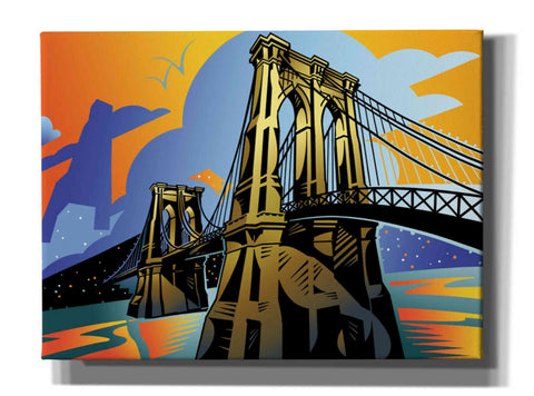 Image of 'Brooklyn Bridge' by David Chestnutt, Giclee Canvas Wall Art