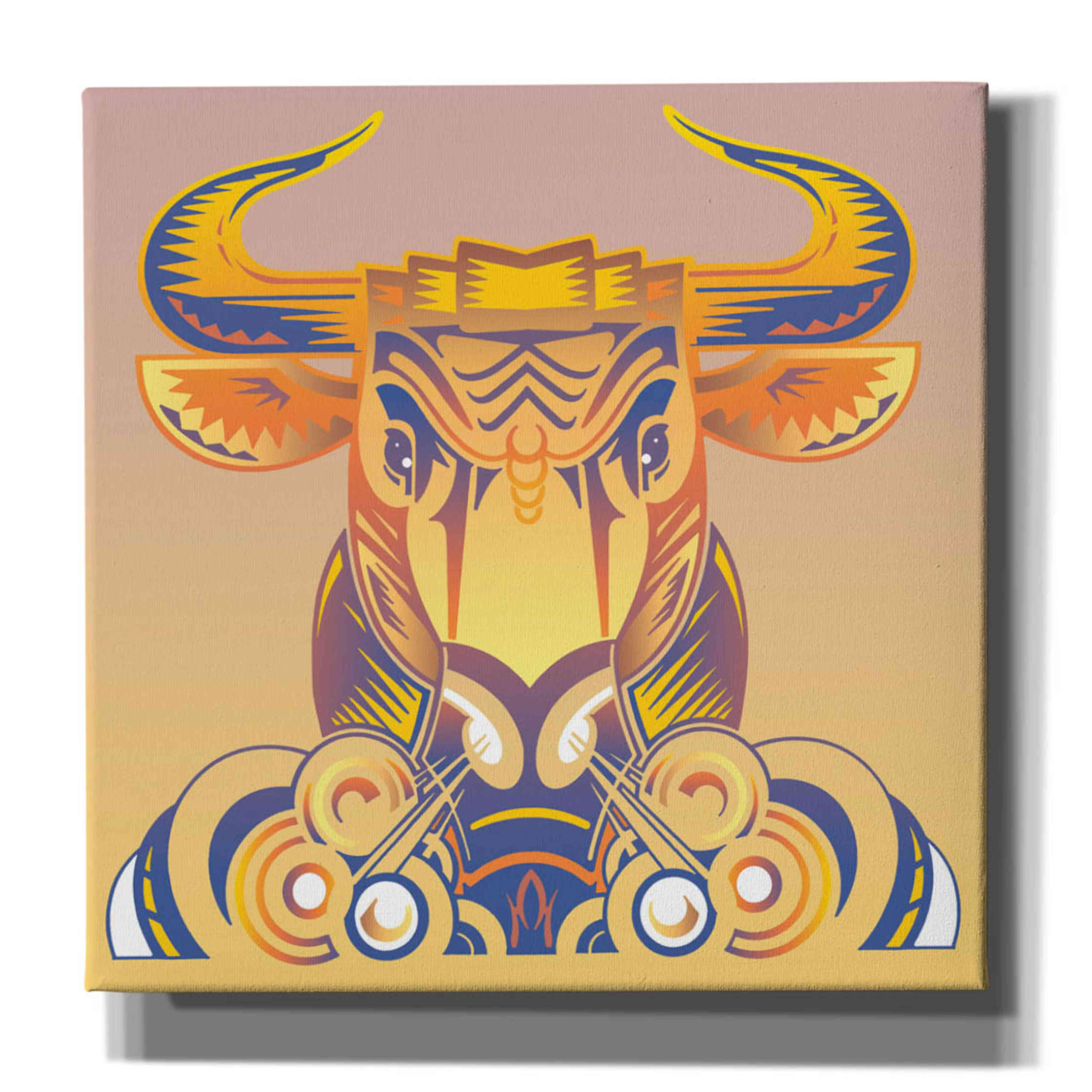 'Bull' by David Chestnutt, Giclee Canvas Wall Art